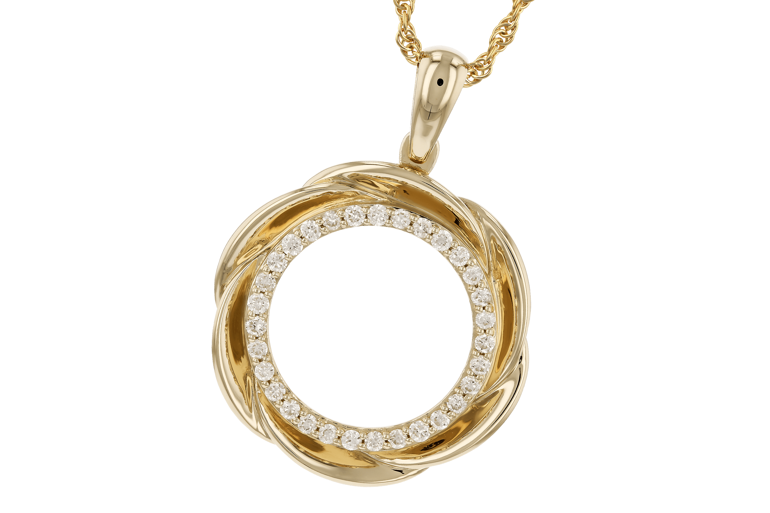 F282-97034: NECKLACE .25 TW