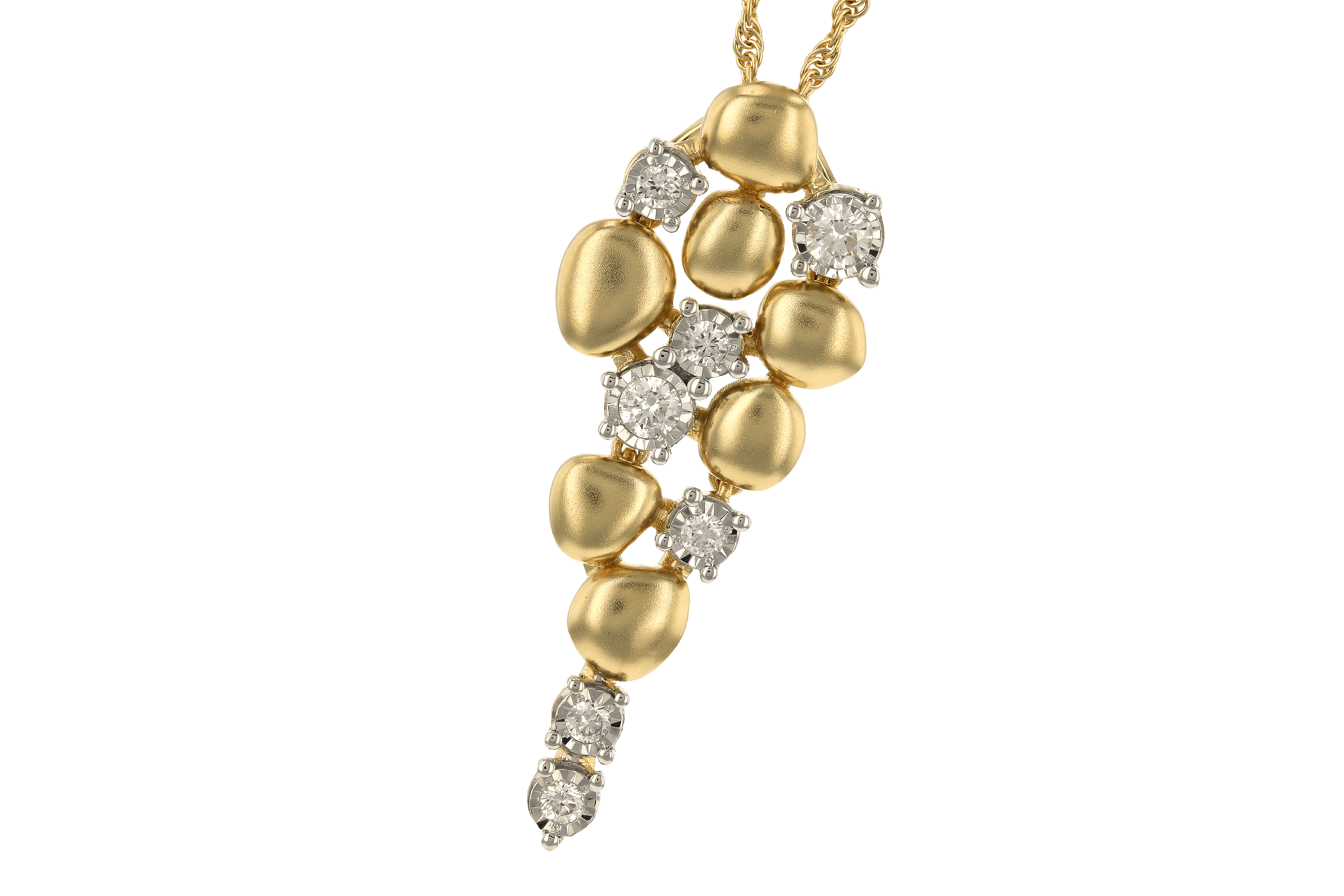 F283-82497: NECKLACE .25 TW