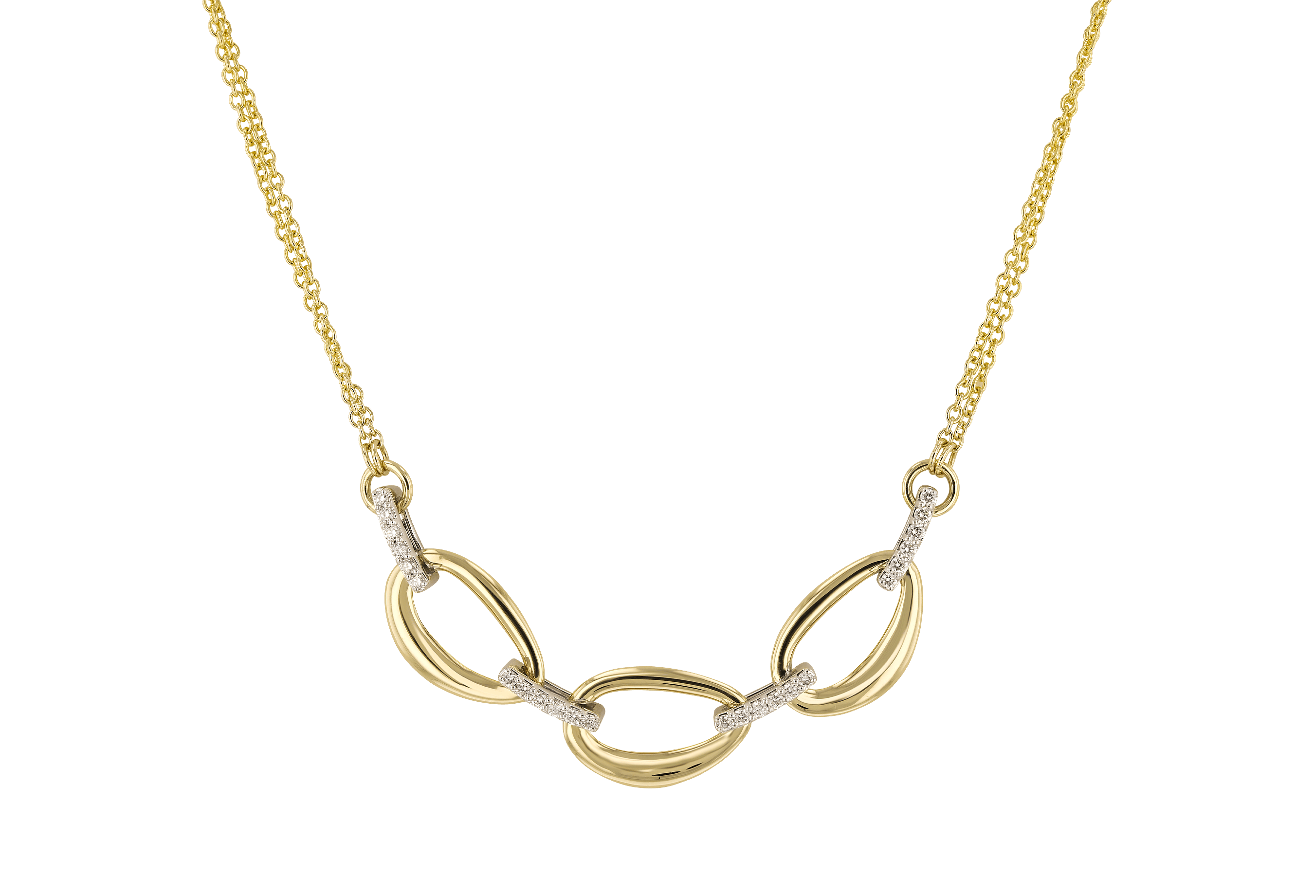 F283-83379: NECKLACE .25 TW (18")