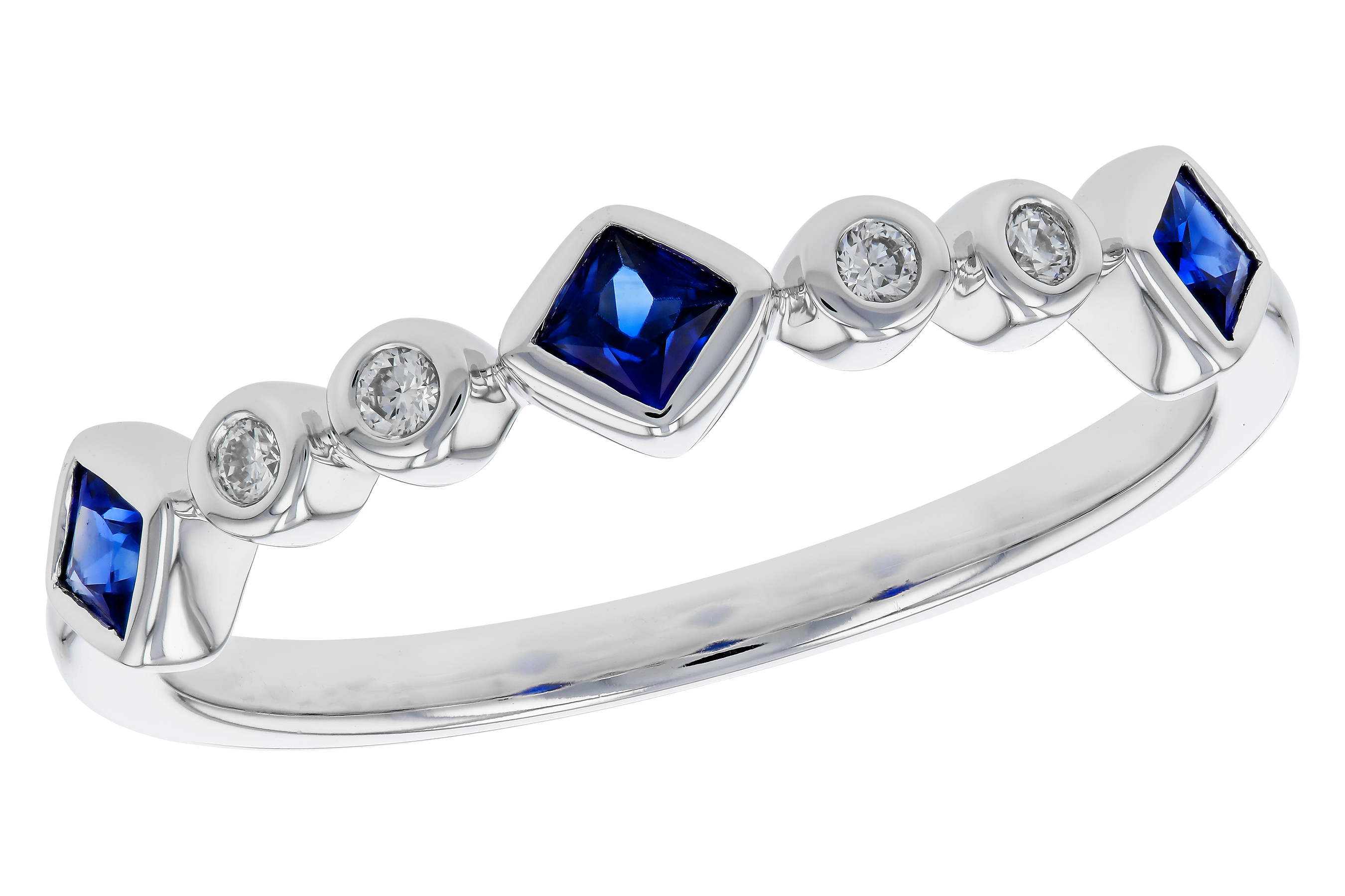 F283-87006: LDS WED RG .25 SAPPHIRE .30 TGW