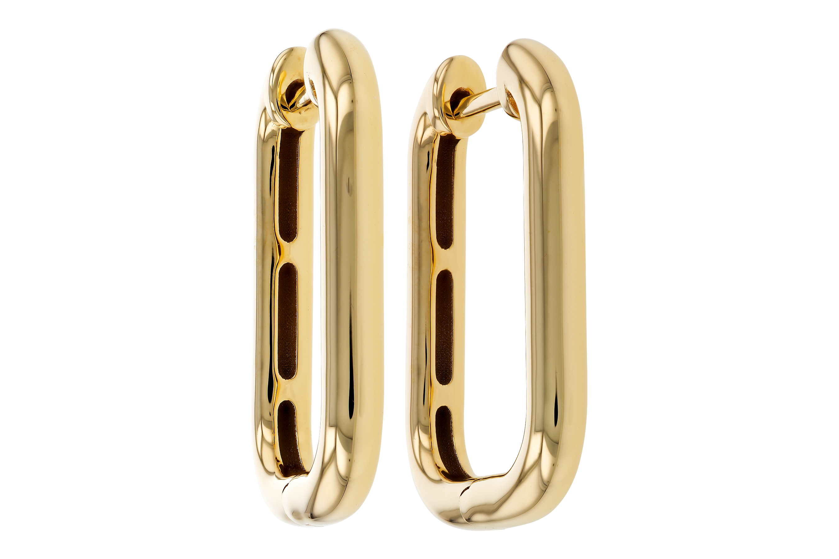 F283-88906: GOLD EARRINGS (23MM)