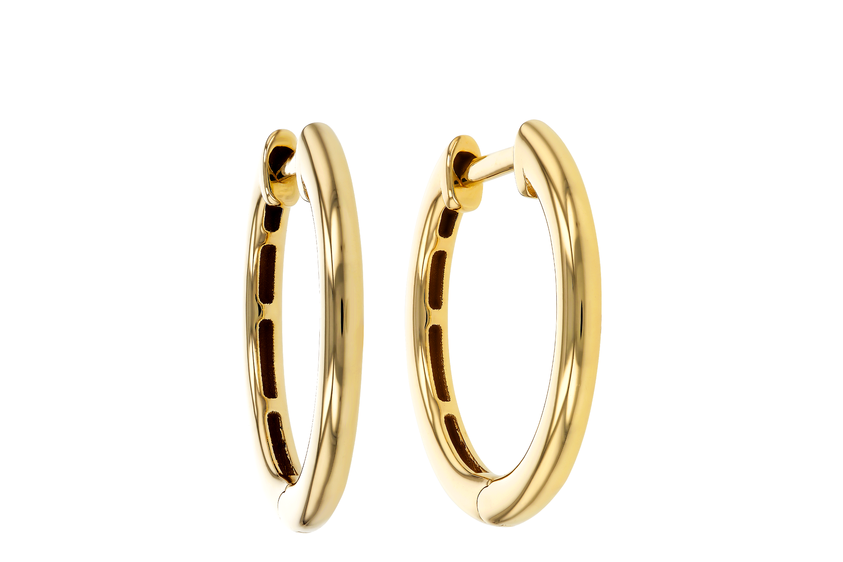 F283-89743: GOLD EARRINGS (16MM)