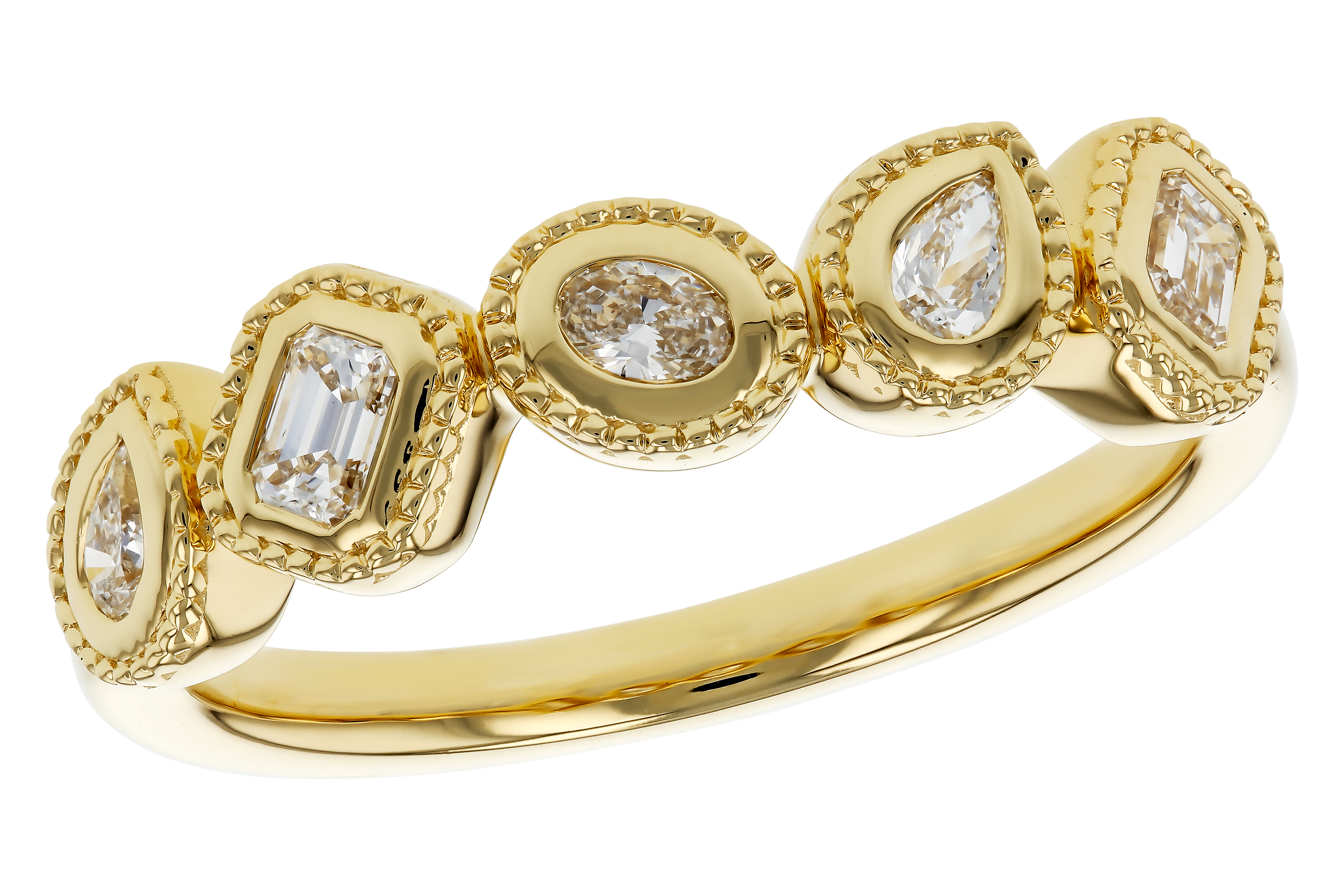 F283-89806: LDS DIA WED RG .34 TW FANCY CUT DIAS