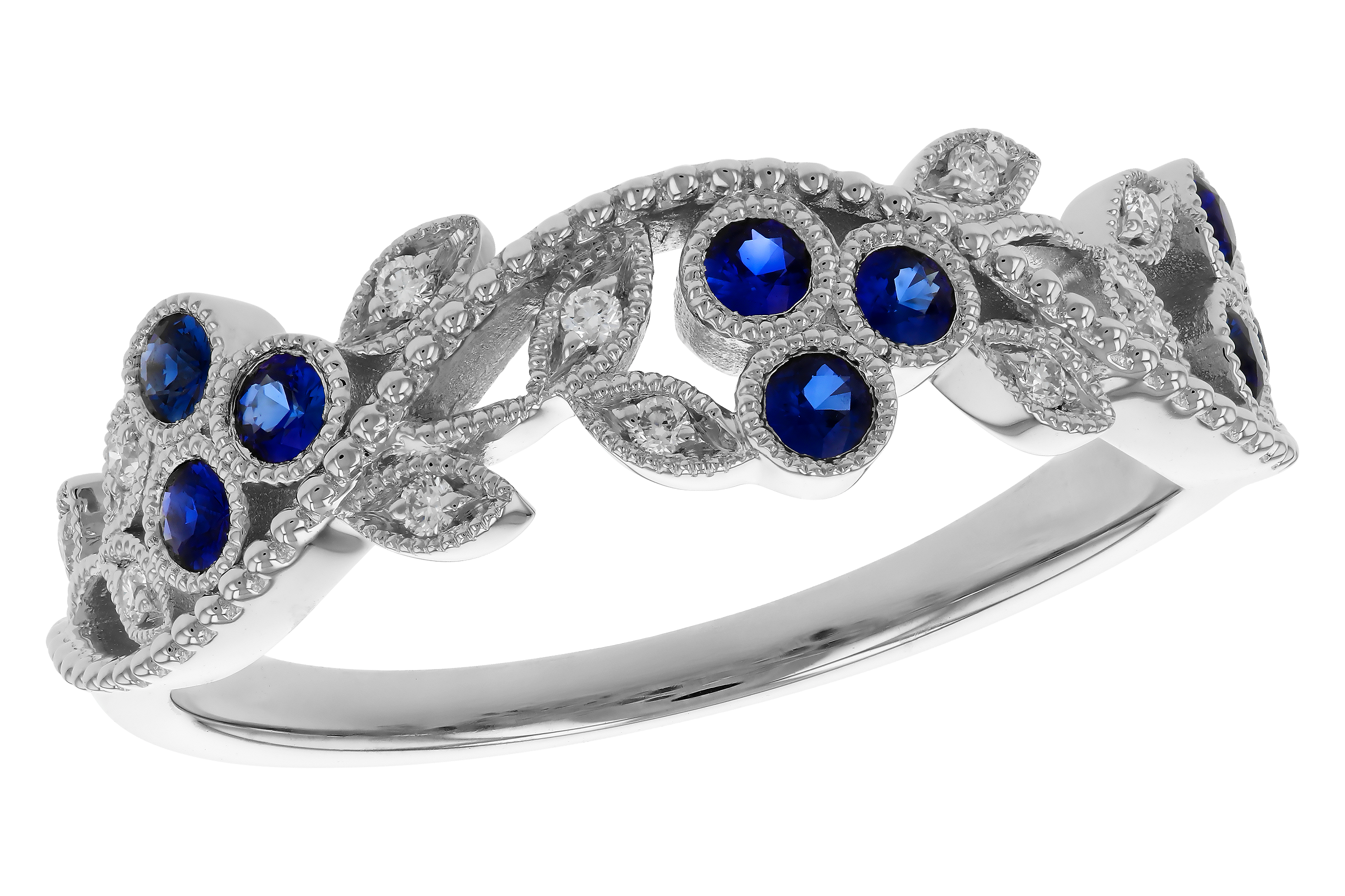 F283-90643: LDS WED RG .23 SAPPHIRE .29 TGW