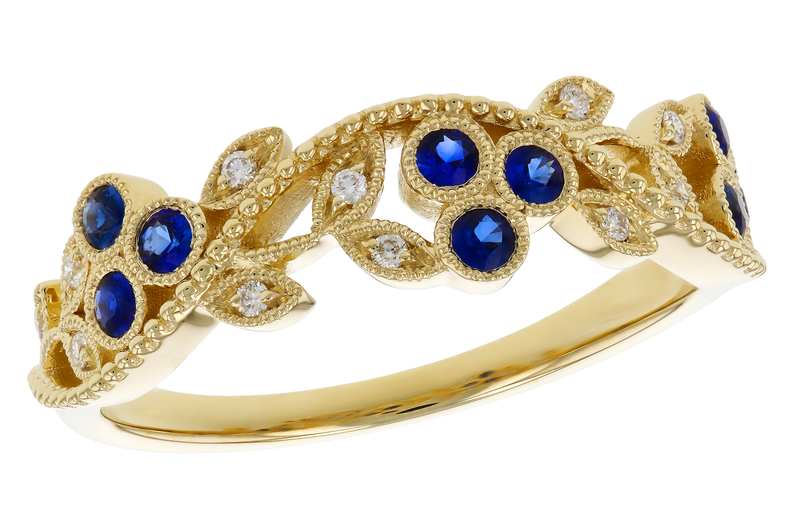 F283-90643: LDS WED RG .23 SAPPHIRE .29 TGW