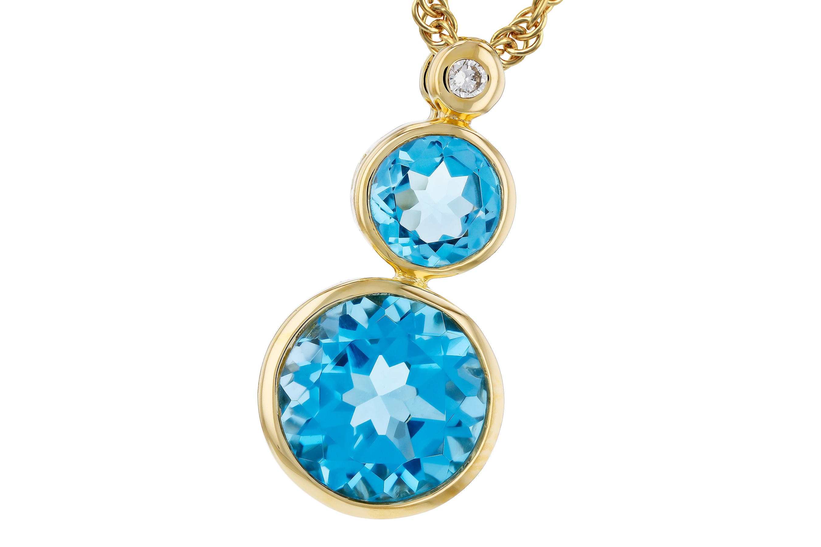F284-73397: NECK 2.63 BLUE TOPAZ 2.65 TGW (5MM / 8MM BT)
