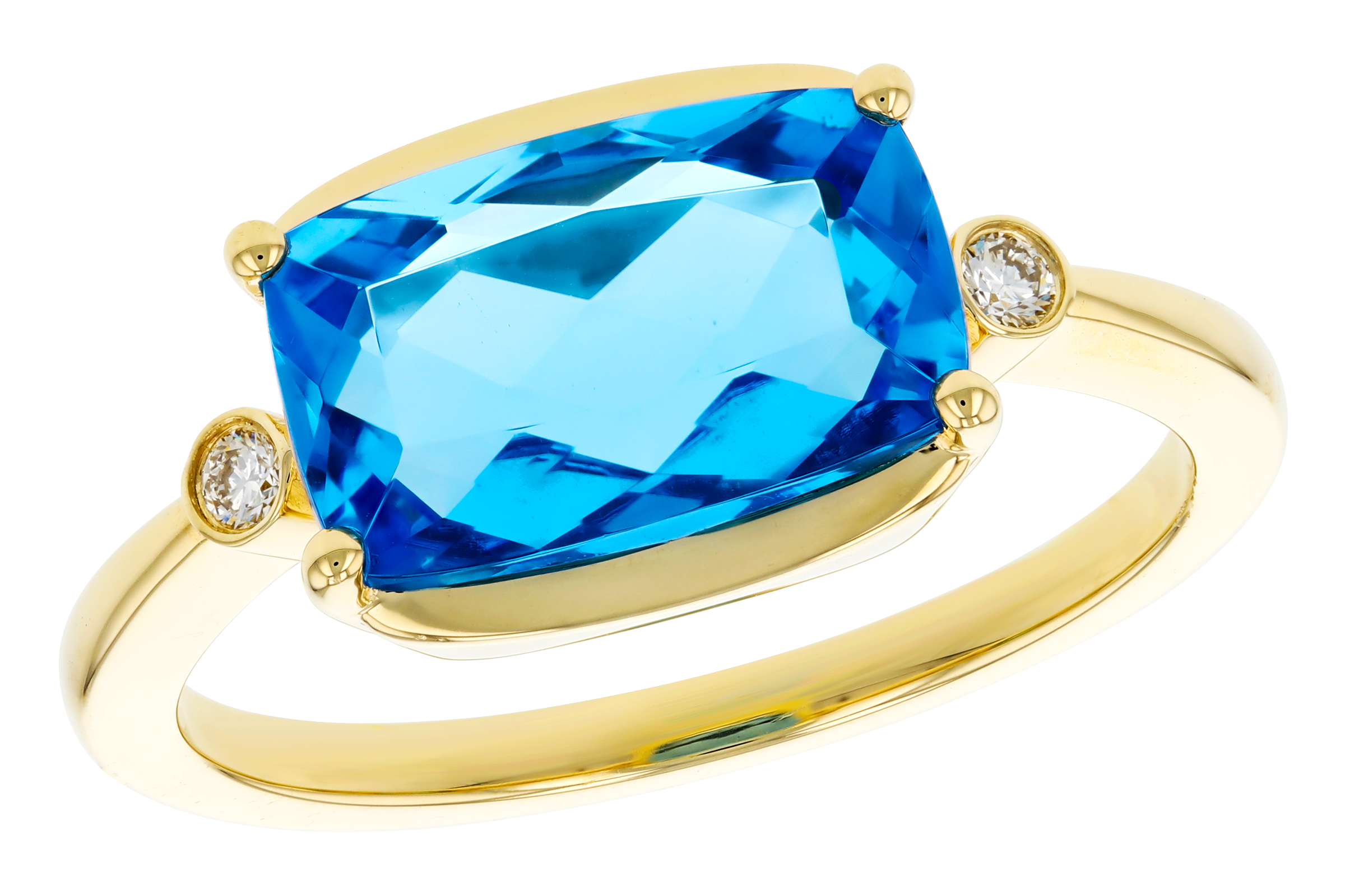 F284-75197: LDS RG 2.88 BLUE TOPAZ 2.92 TGW (11x7MM BT)