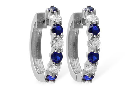 G010-21570: EARRINGS 1.30 SAPH 2.08 TGW