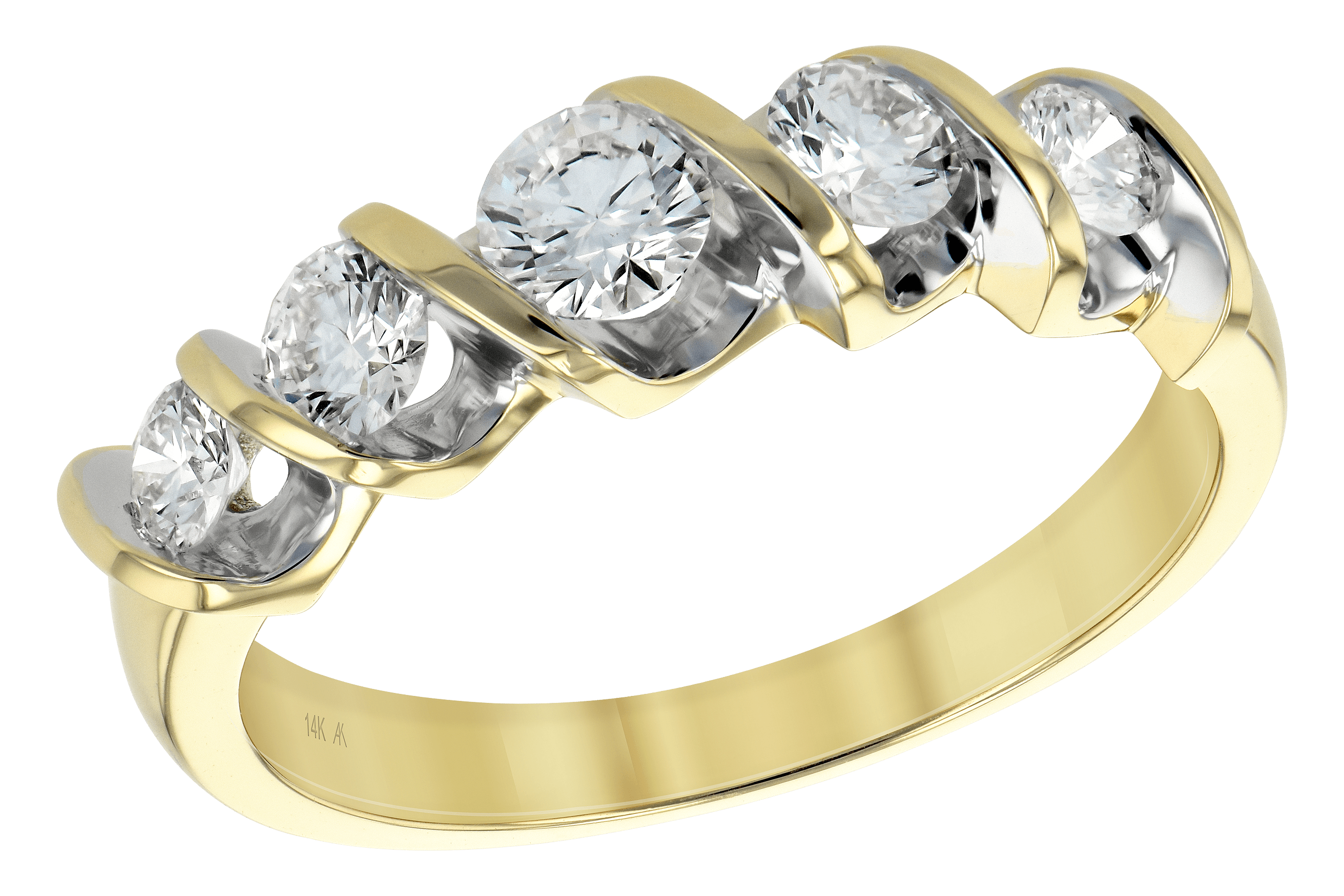 G102-07006: LDS DIA WED RING .75 TW