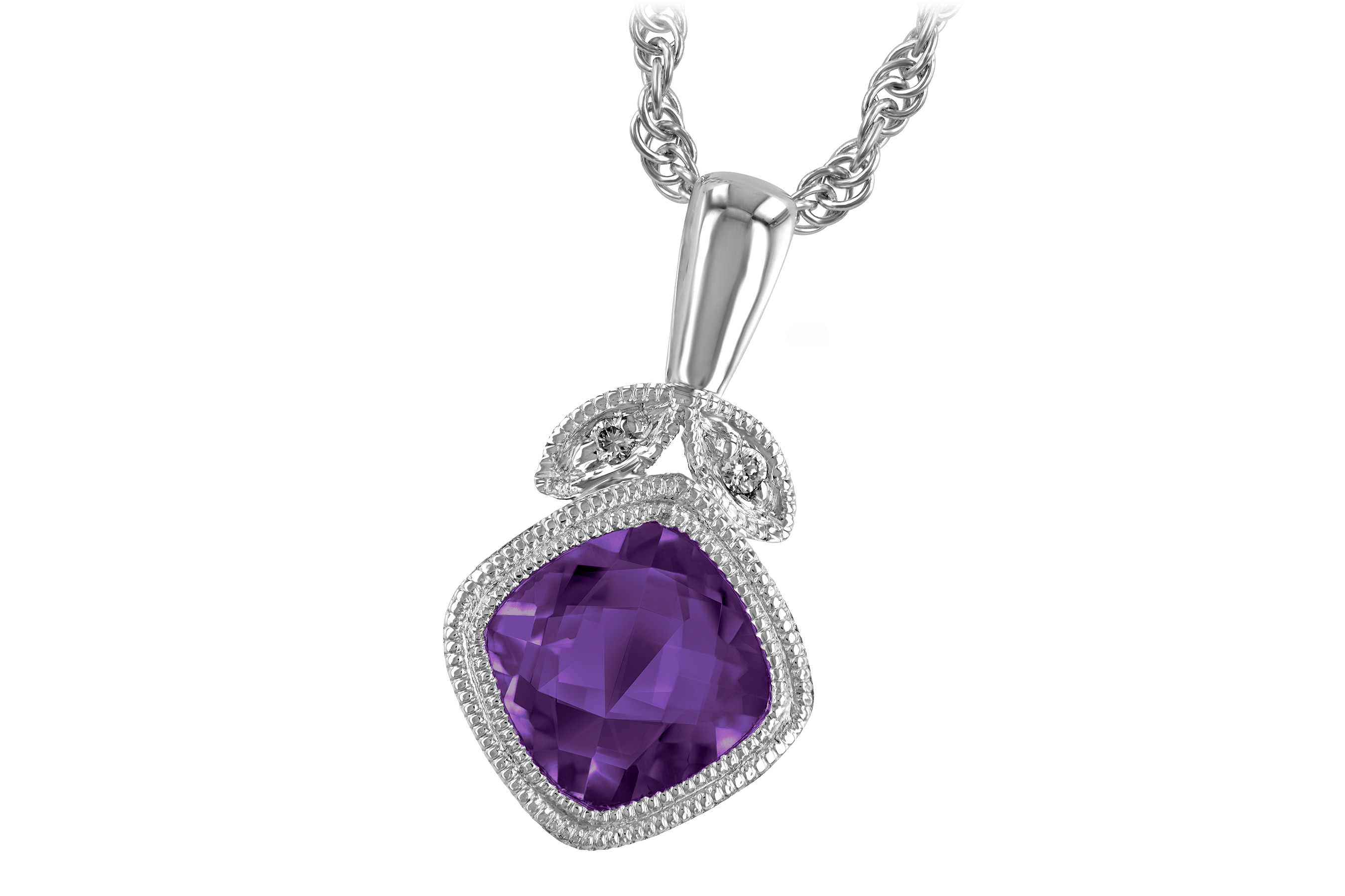 G192-98870: NECK .80 AMETHYST .81 TGW