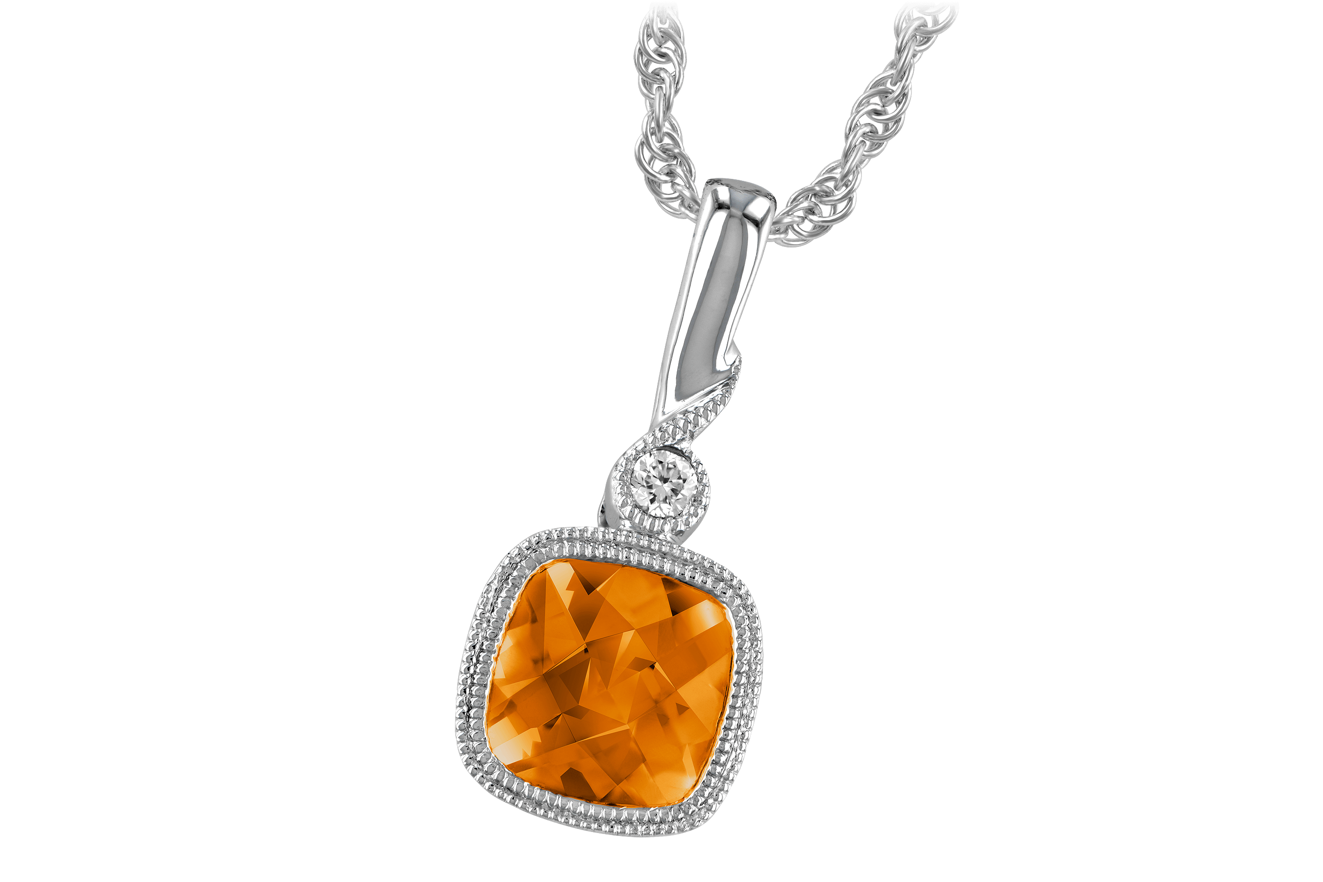 G192-98879: NECK .68 CITRINE .70 TGW