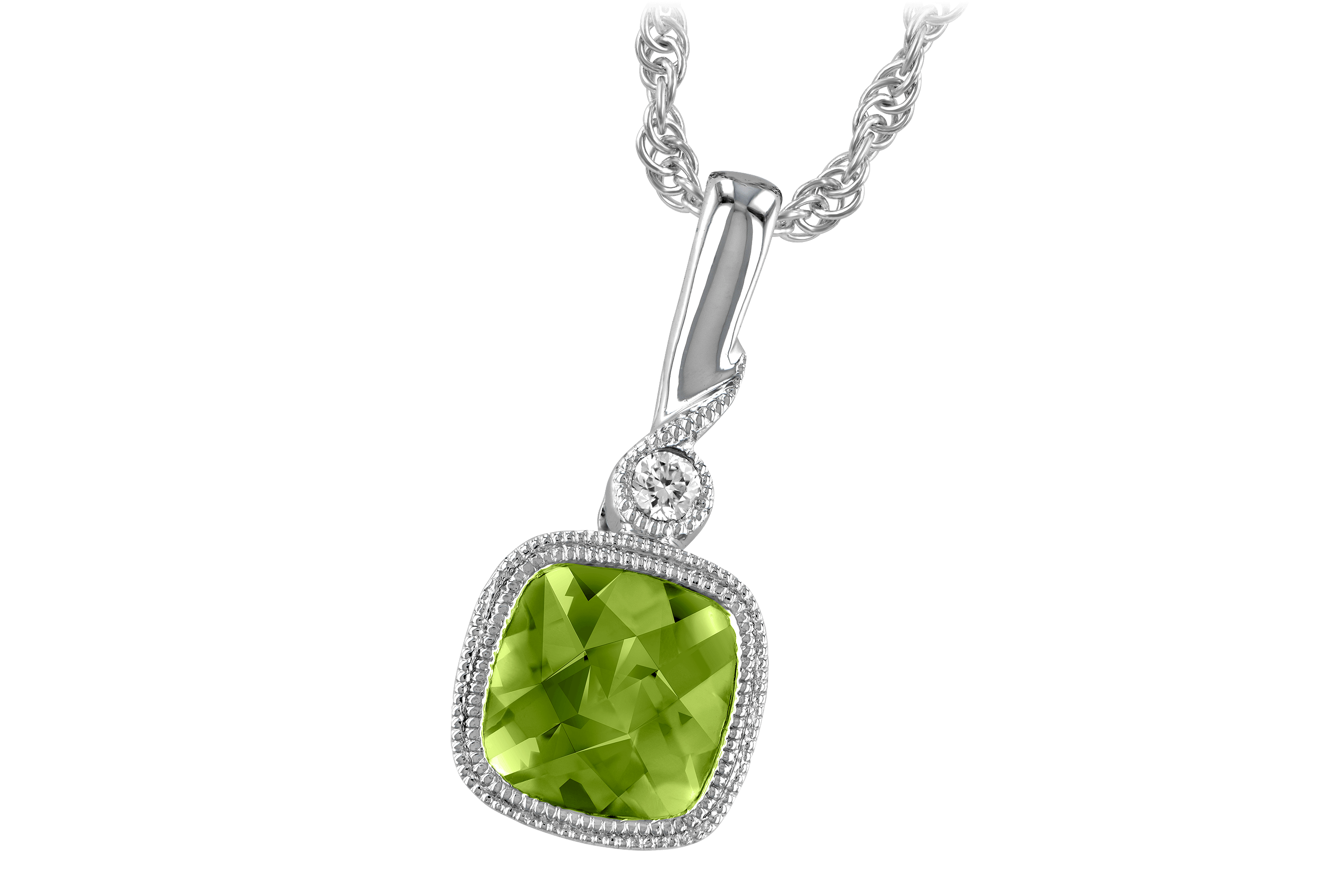 G192-98888: NECK .97 PERIDOT .99 TGW