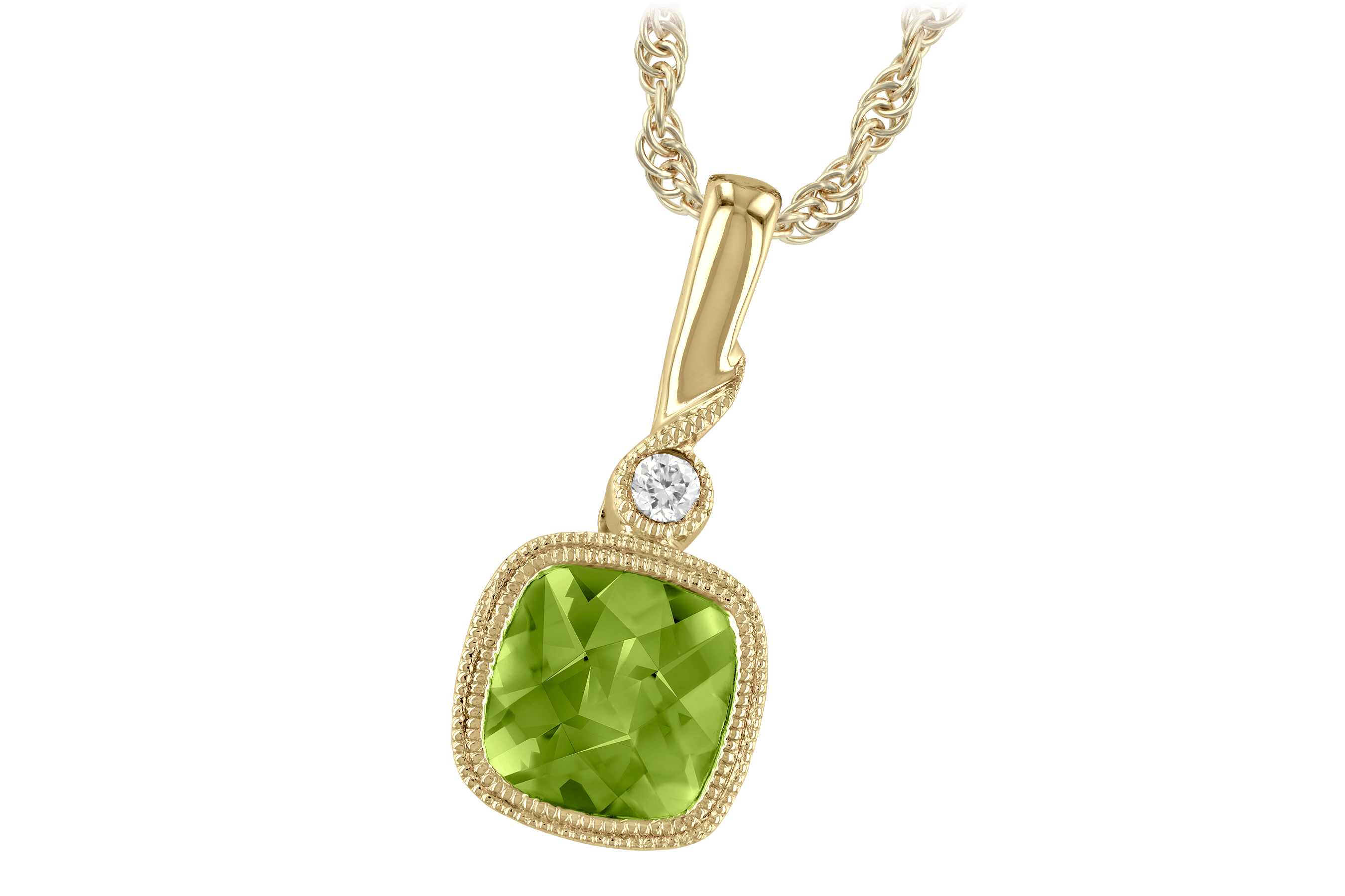 G192-98888: NECK .97 PERIDOT .99 TGW