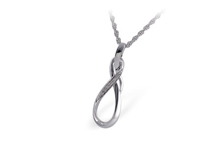 G193-85188: NECKLACE .03 TW