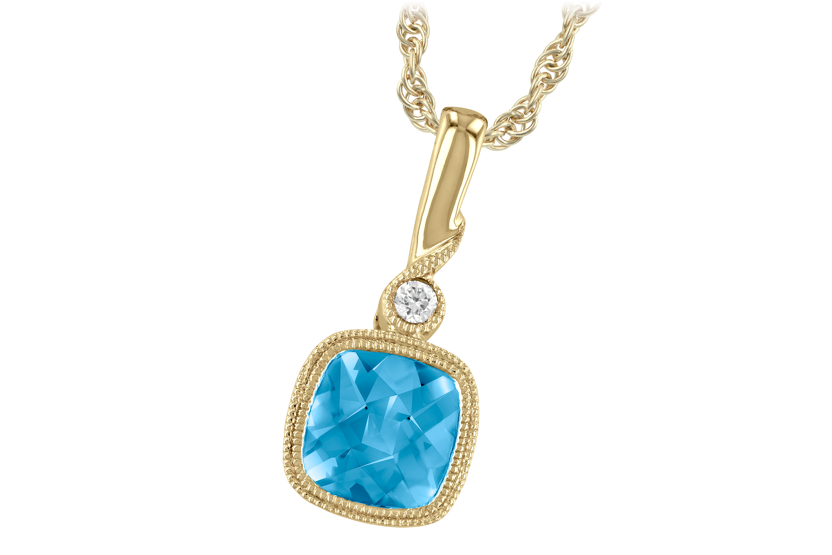 G195-70679: NECK 1.03 BLUE TOPAZ 1.05 TGW