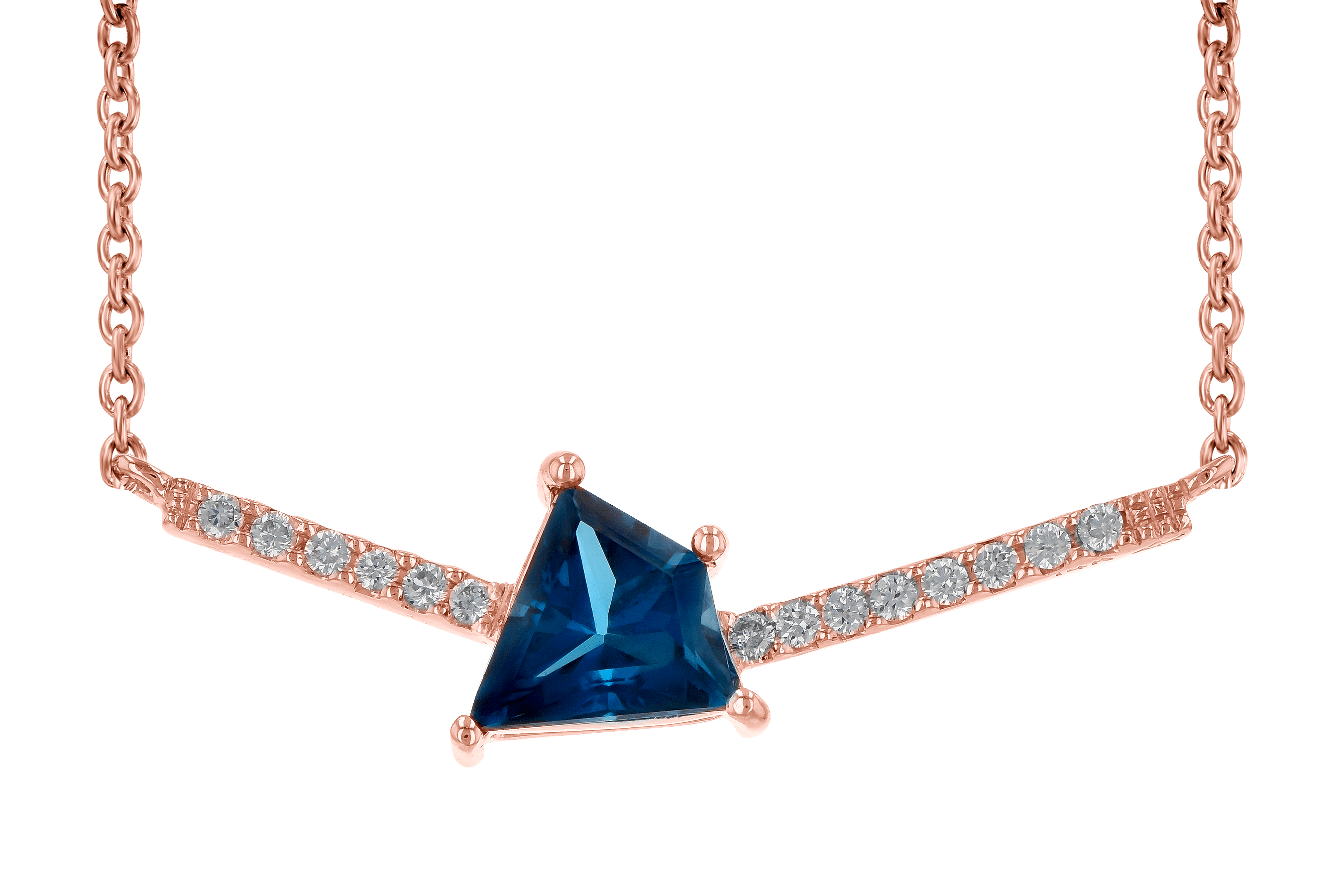 G199-34288: NECK .87 LONDON BLUE TOPAZ .95 TGW