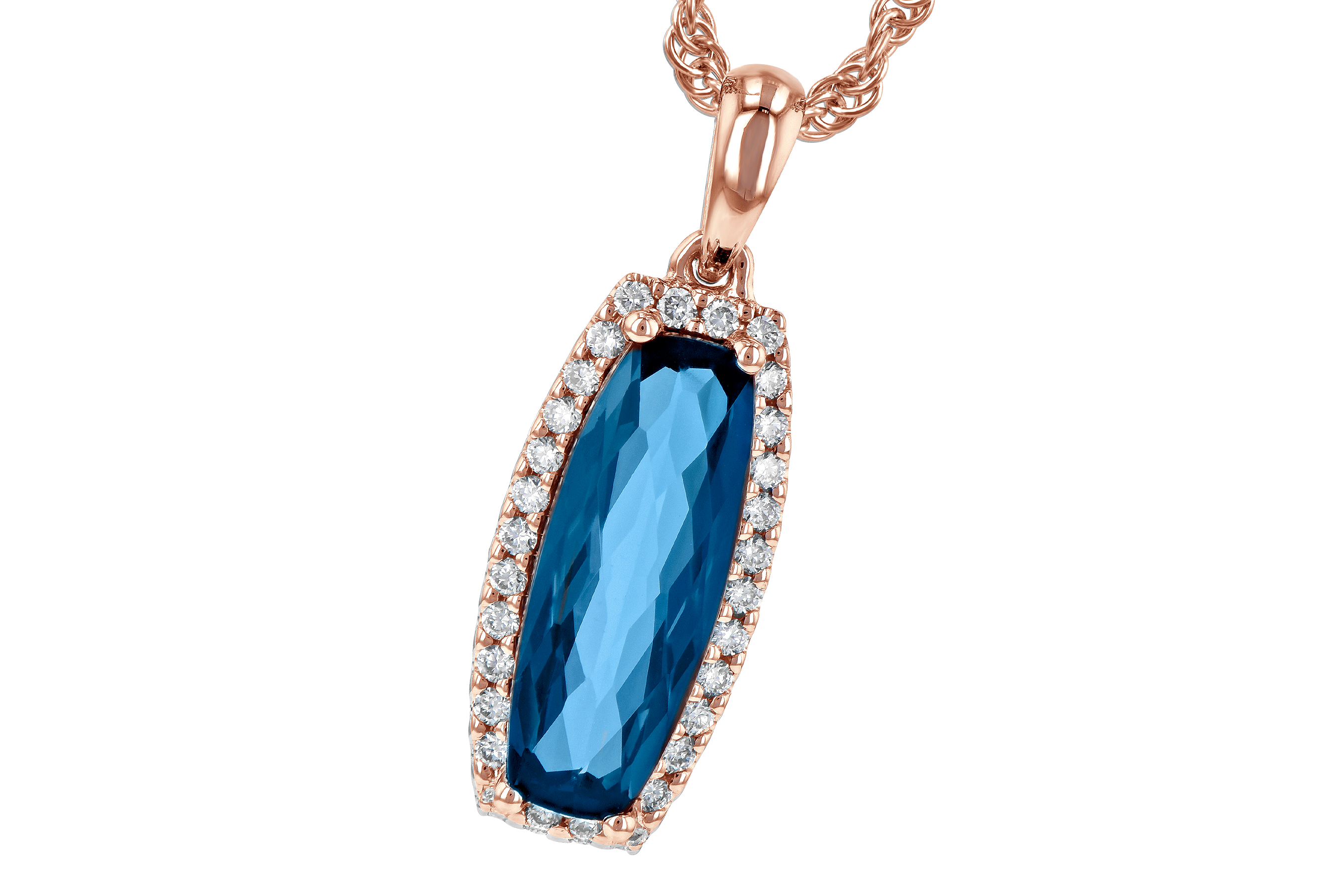 G199-35188: NECK 1.58 LONDON BLUE TOPAZ 1.70 TGW