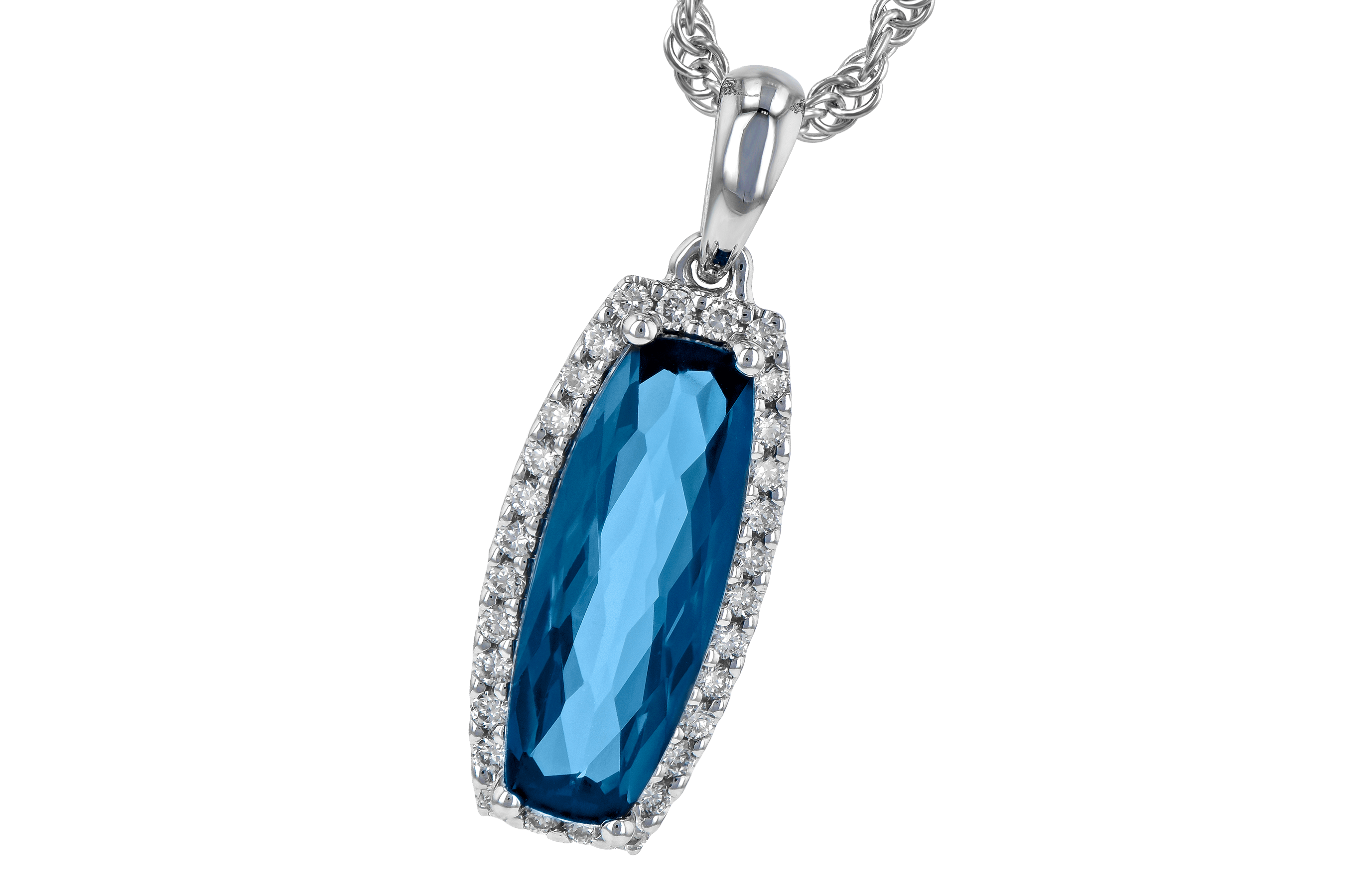 G199-35188: NECK 1.58 LONDON BLUE TOPAZ 1.70 TGW