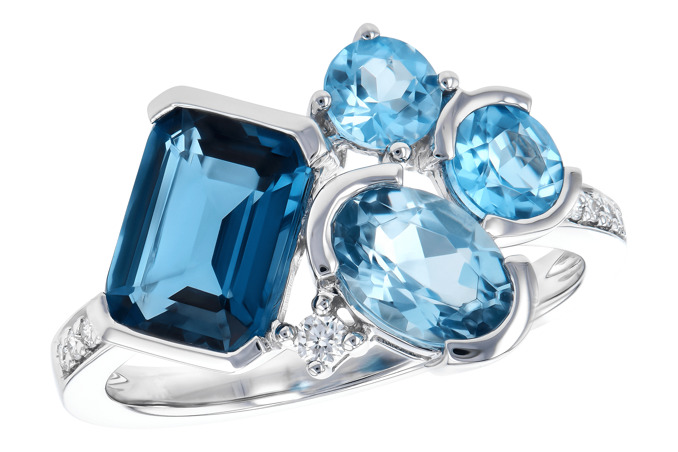 G282-07043: LDS RG 3.08 BLUE TOPAZ TW 3.15 TGW