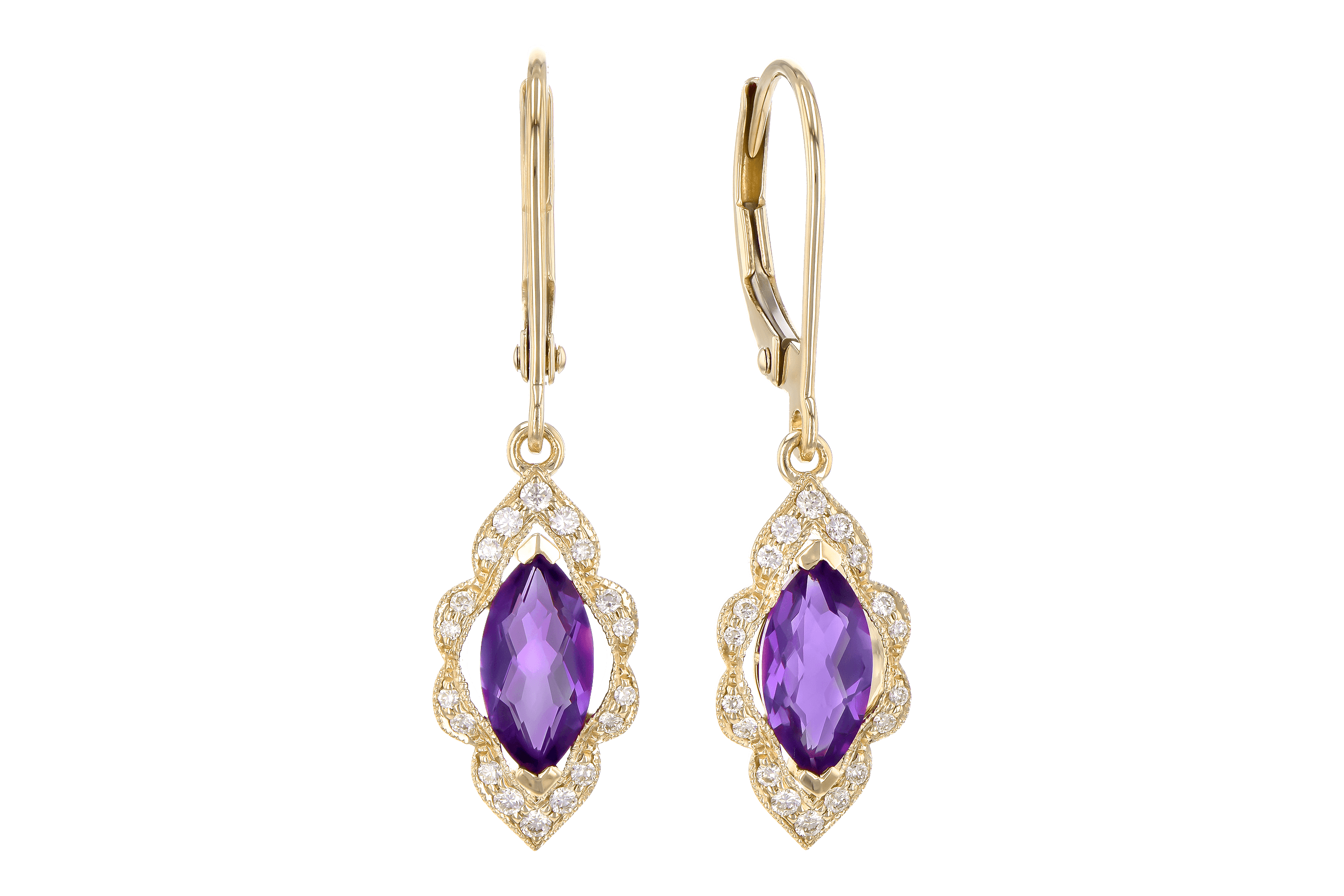 G282-08824: EARR .92 TW AMETHYST 1.07 TGW