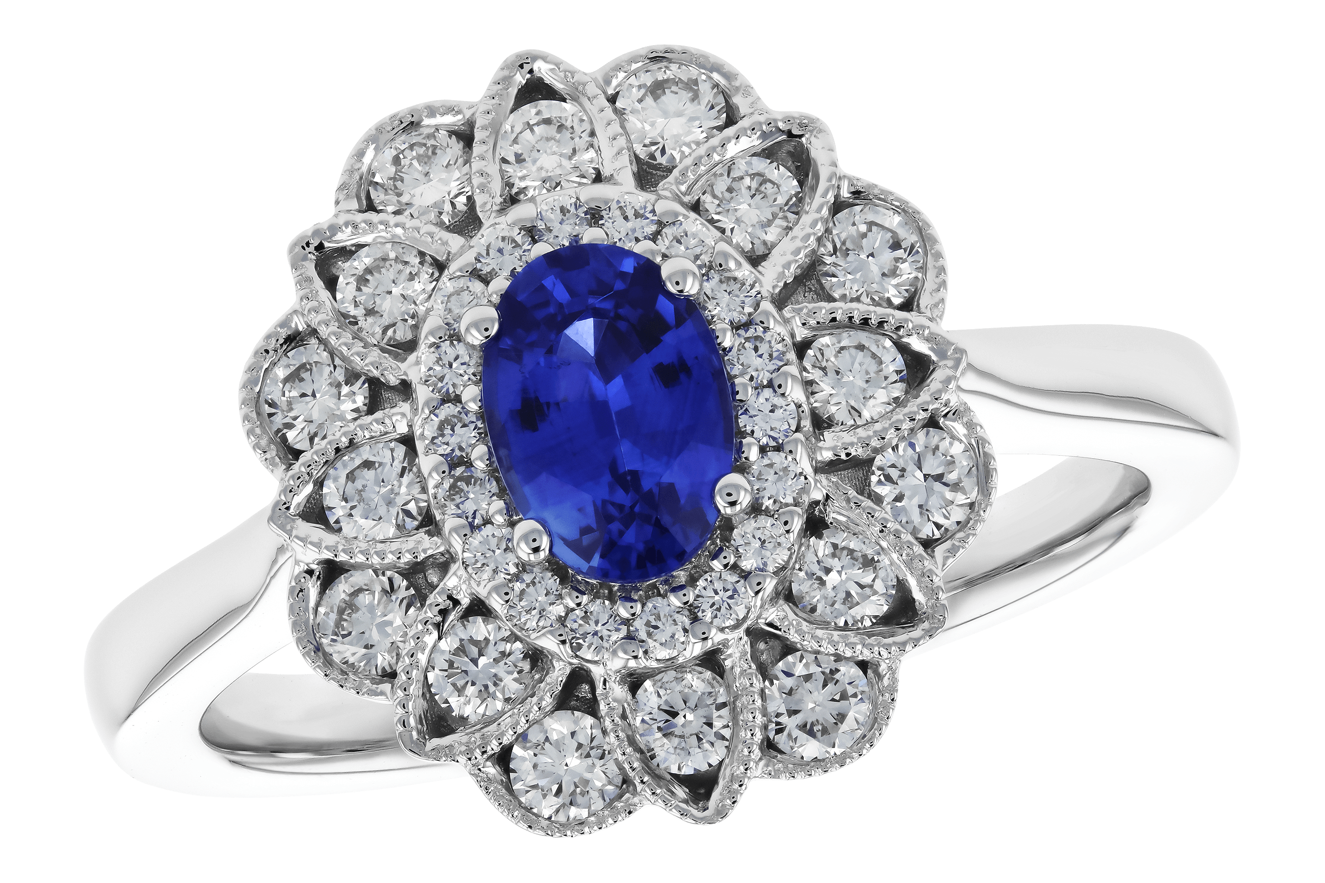 G282-98852: LDS RG .60 TW SAPPHIRE 1.12 TGW (6x4MM SAPP)