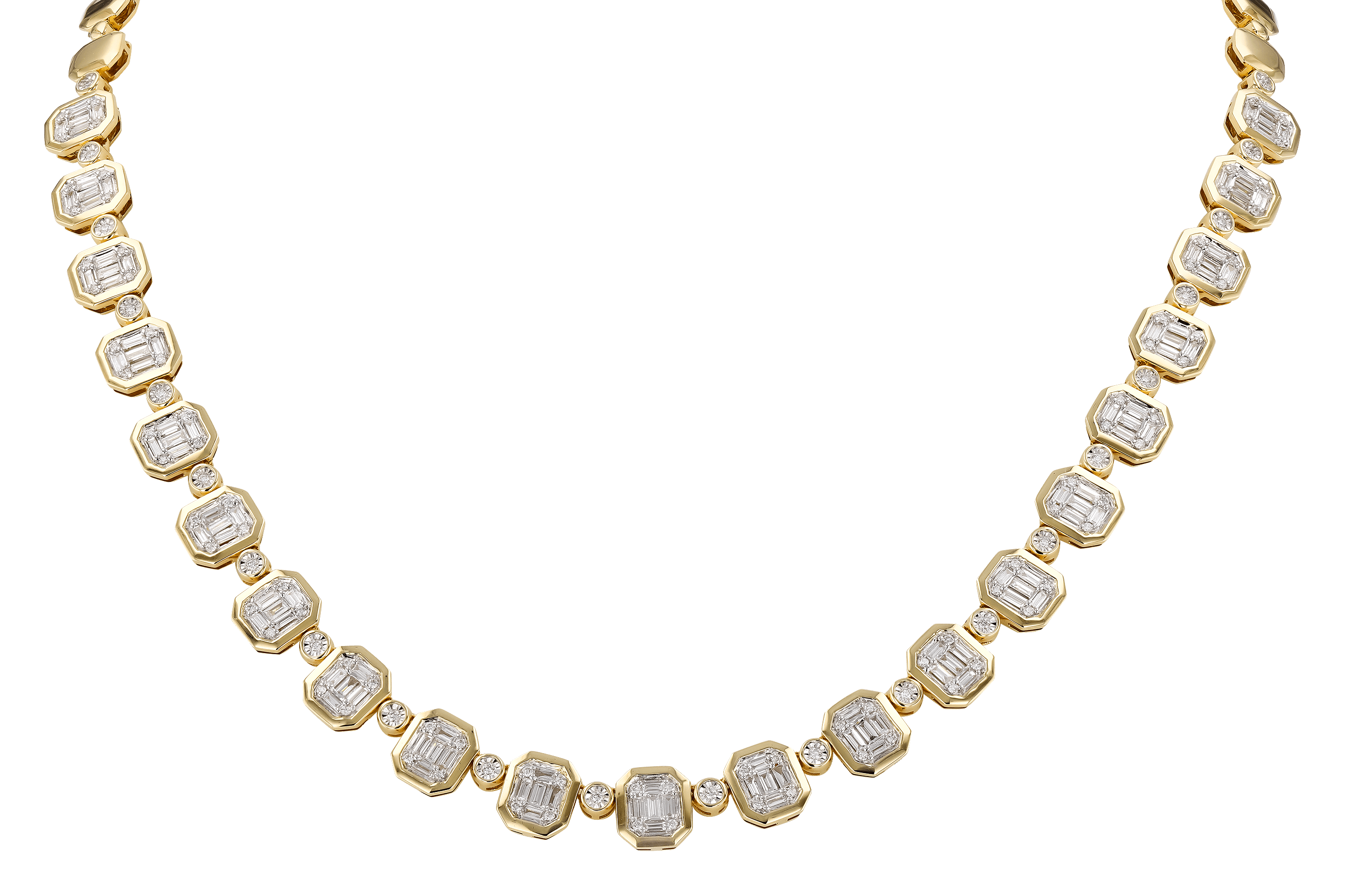 G283-82515: NECKLACE 1.39 BAG 1.80 TW (16")