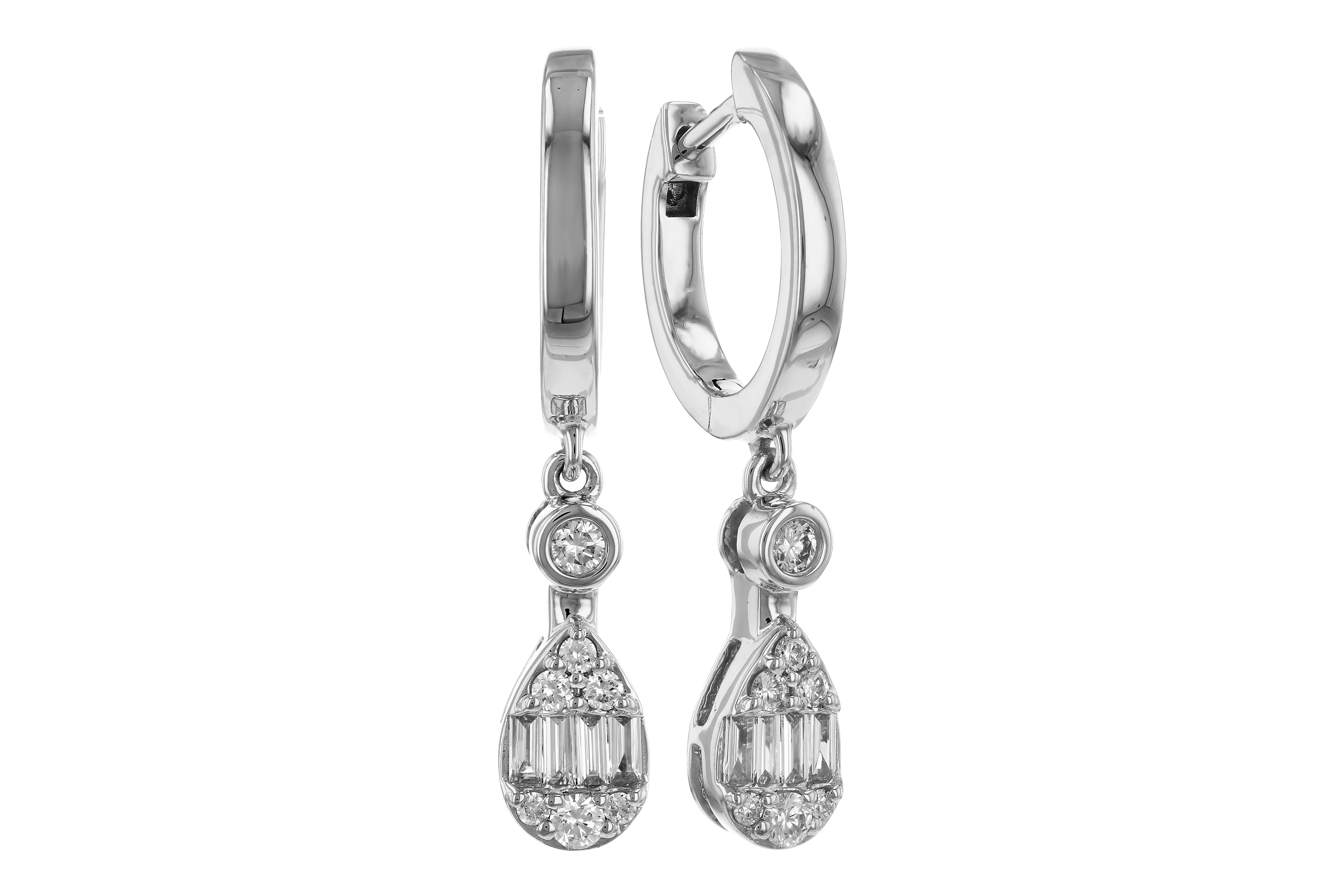 G283-82543: EARRINGS .11 BAG .28 TW