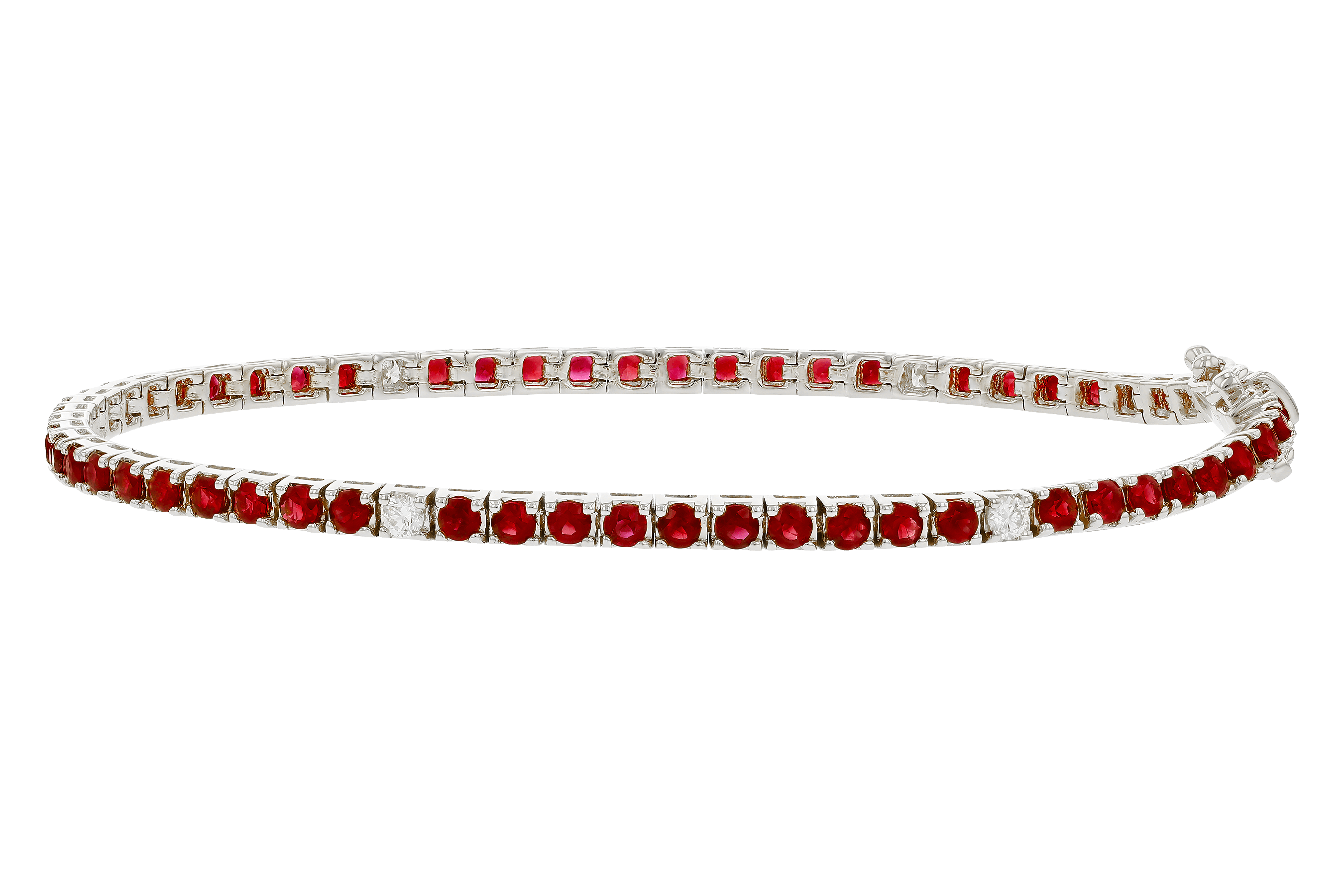 G283-83452: BRACELET 3.04 RUBY 3.29 TGW (7")