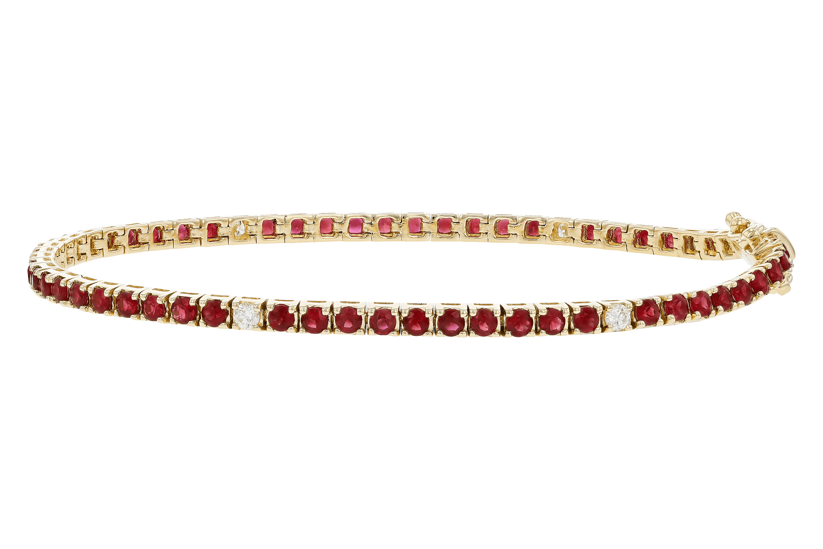 G283-83452: BRACELET 3.04 RUBY 3.29 TGW (7")