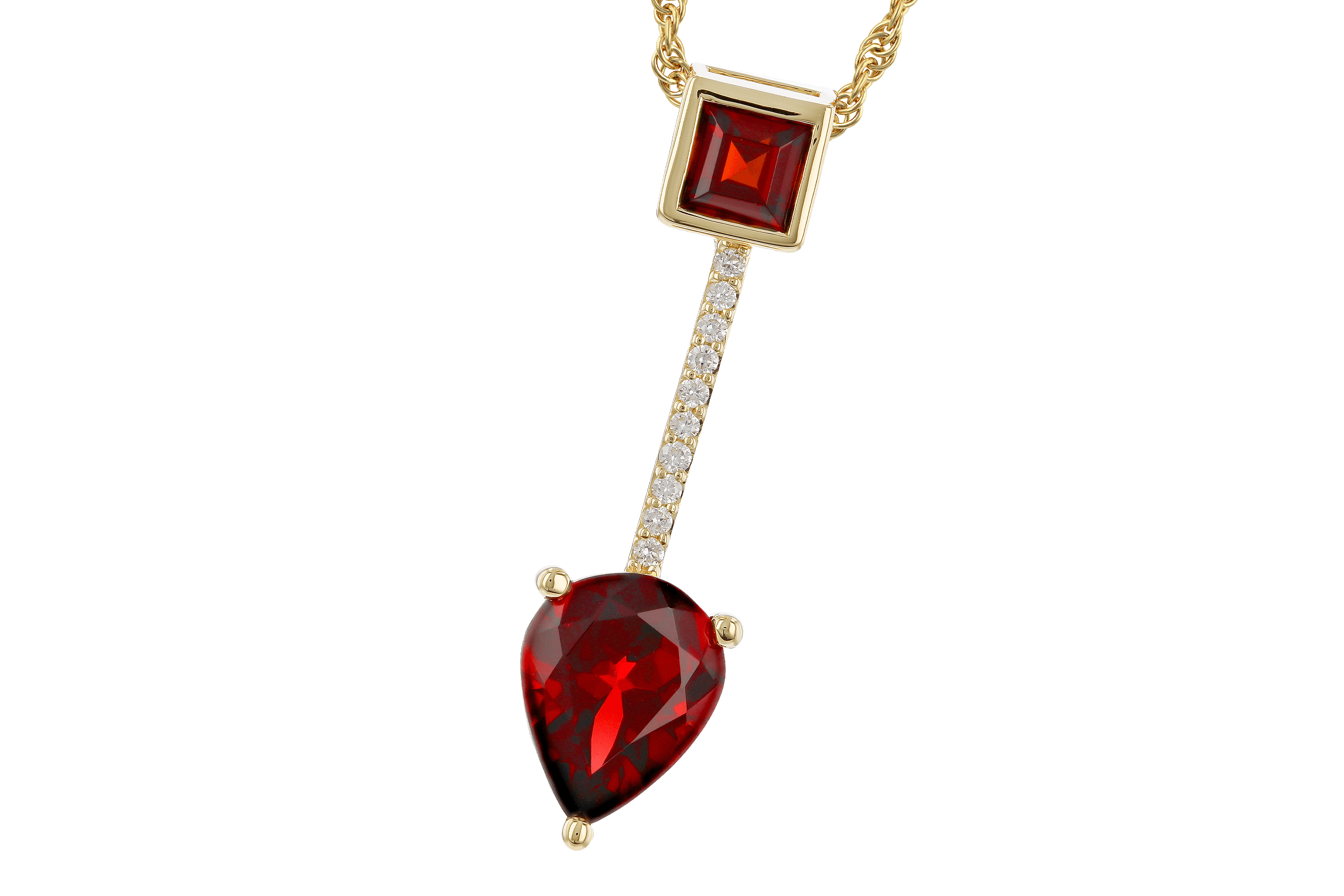 G283-84288: NECKLACE 2.15 GARNET 2.20 TGW