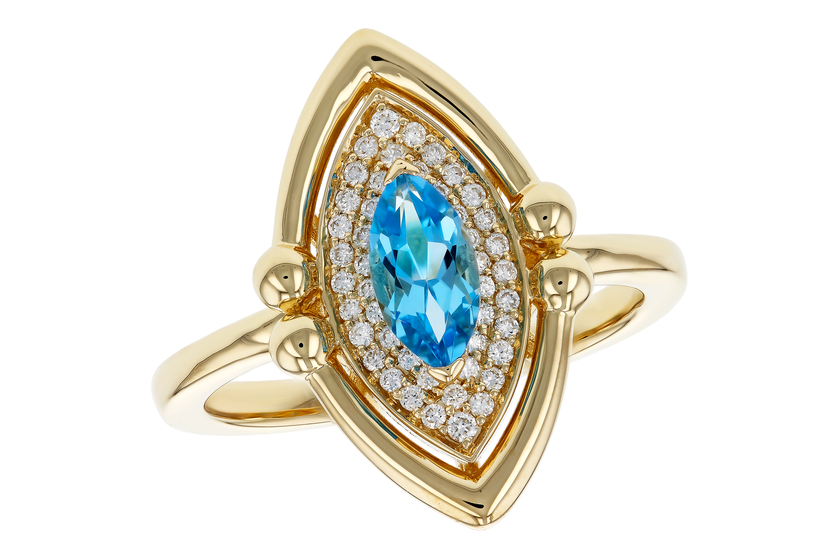 G283-90661: LDS RG .54 BLUE TOPAZ .70 TGW (8x4MM BT)