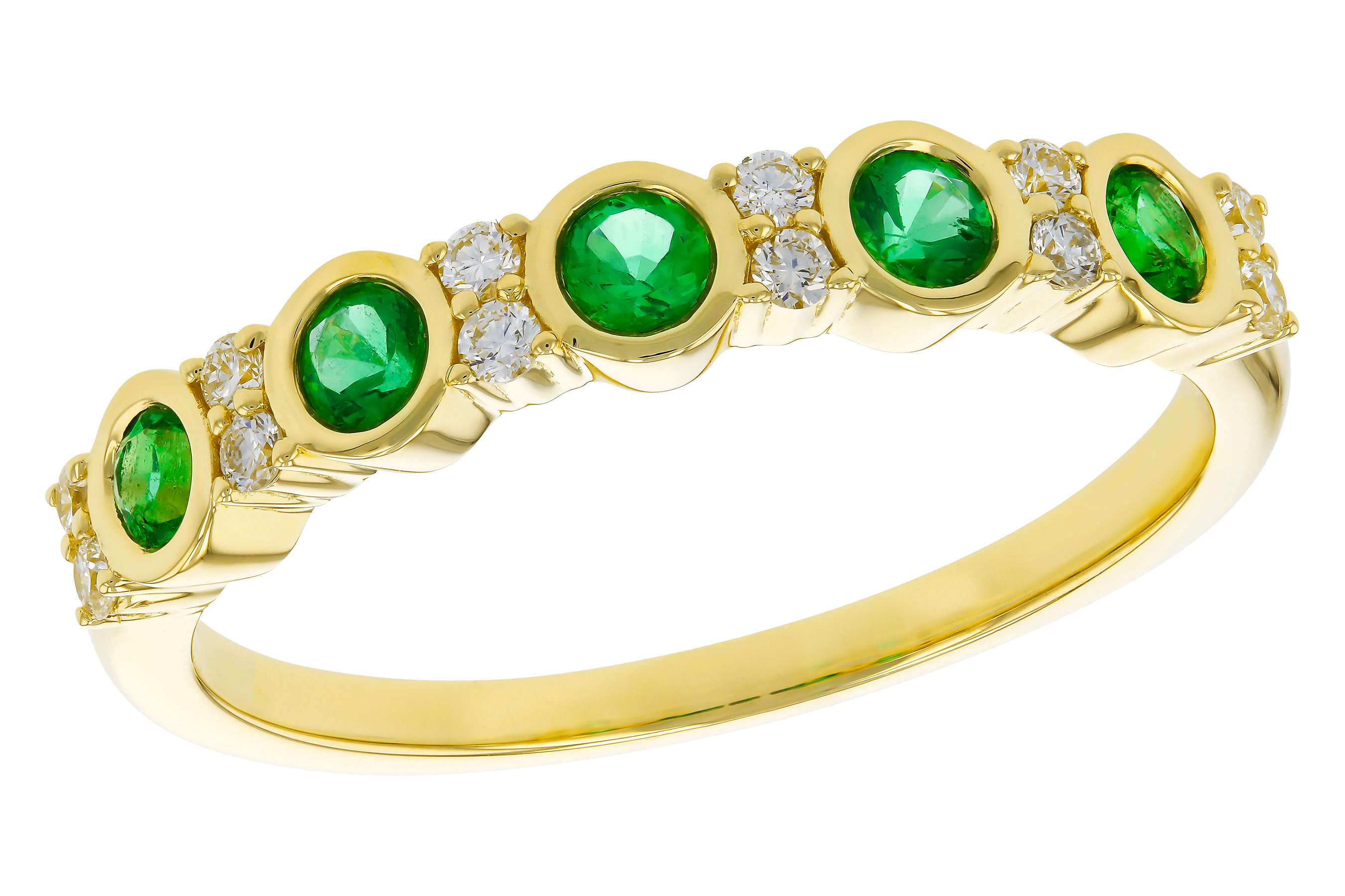 G283-90697: LDS WED RG .28 TW EMER .40 TGW