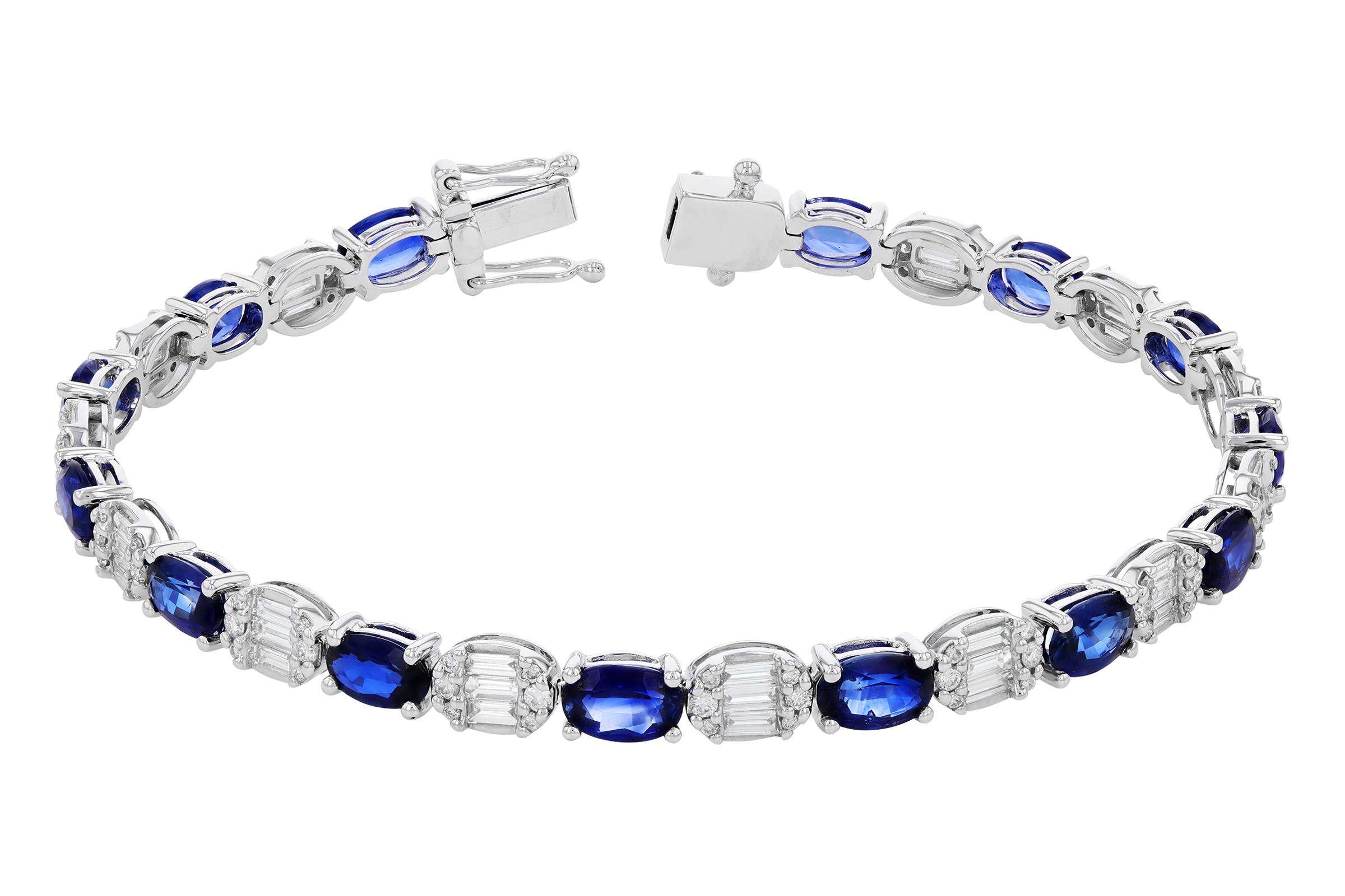G284-74361: BRACELET 7.28 TW SAPPHIRE 8.98 TGW (7")
