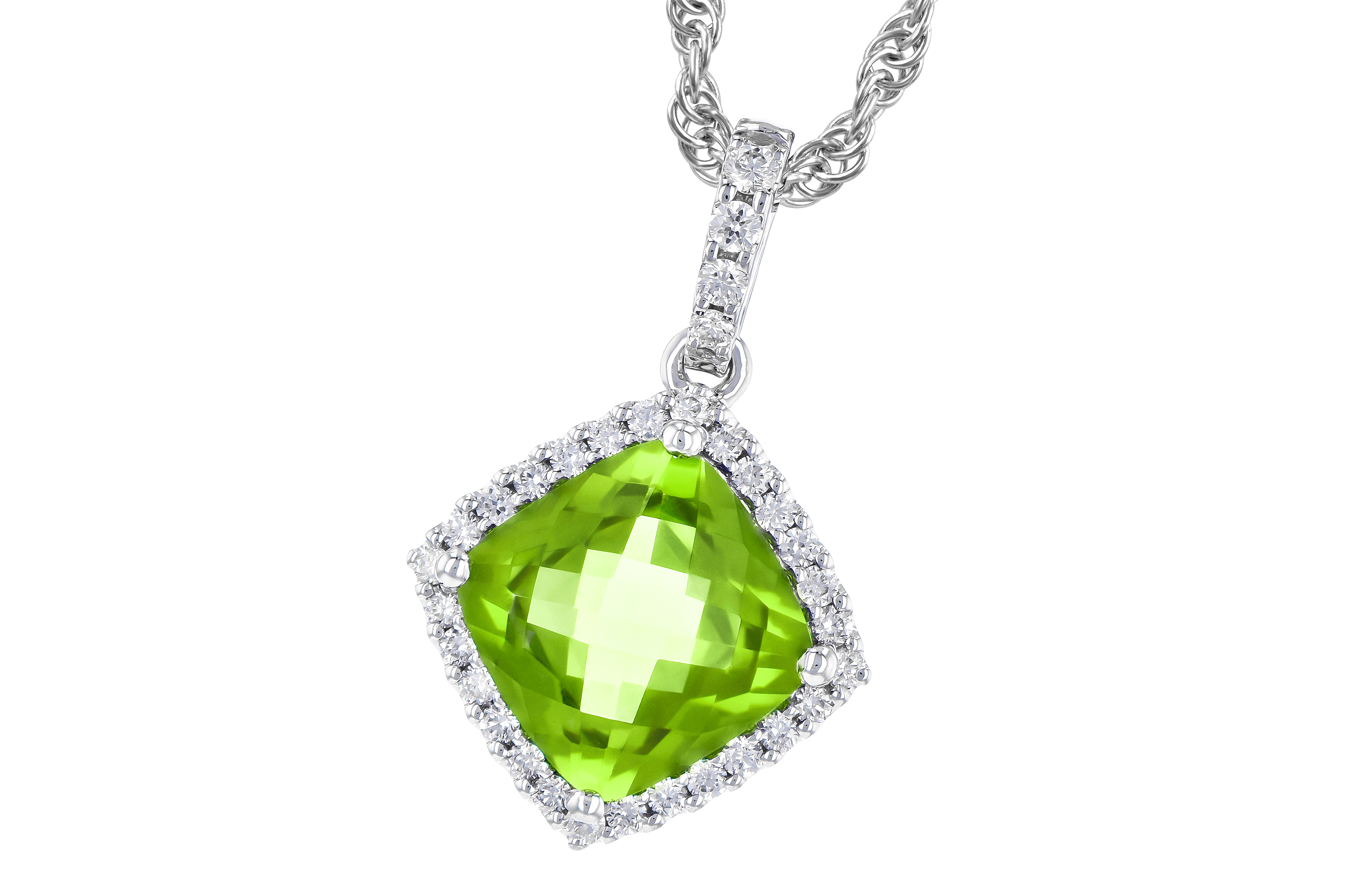 H192-98888: NECK 1.43 PERIDOT 1.54 TGW