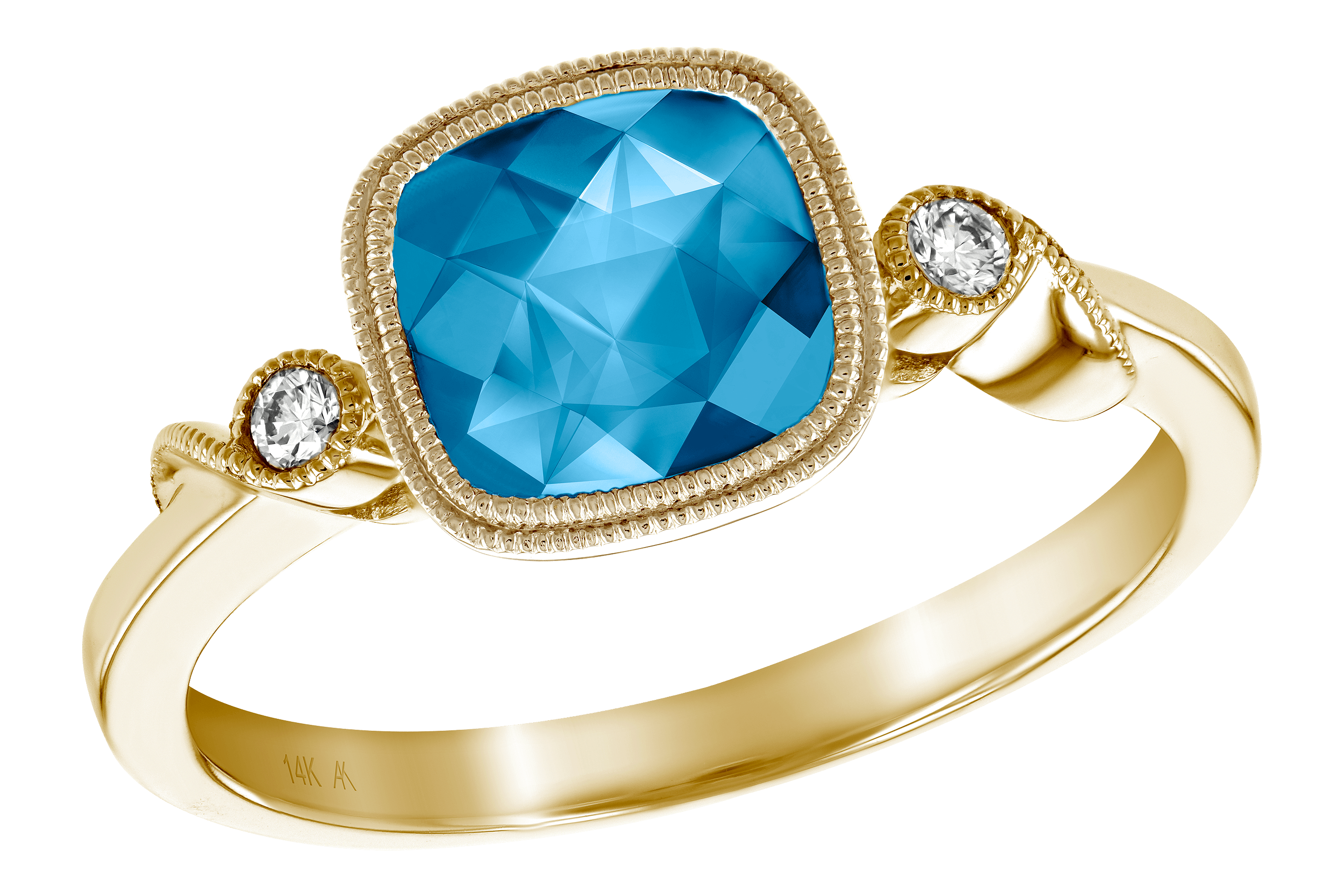 H195-70679: LDS RG 1.66 BLUE TOPAZ 1.71 TGW