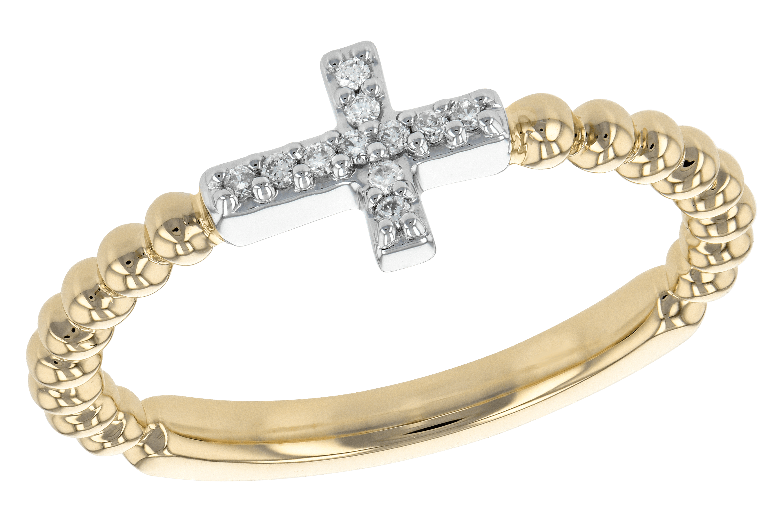 H199-29752: LDS DIA RG .05 TW (F198-43397 YG RING & WG SETTING)
