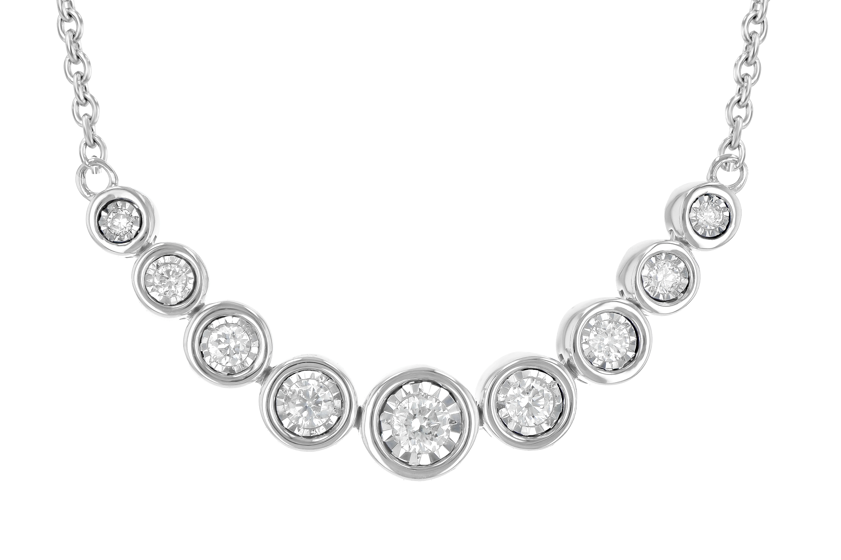 H199-32479: NECKLACE .25 TW (18")