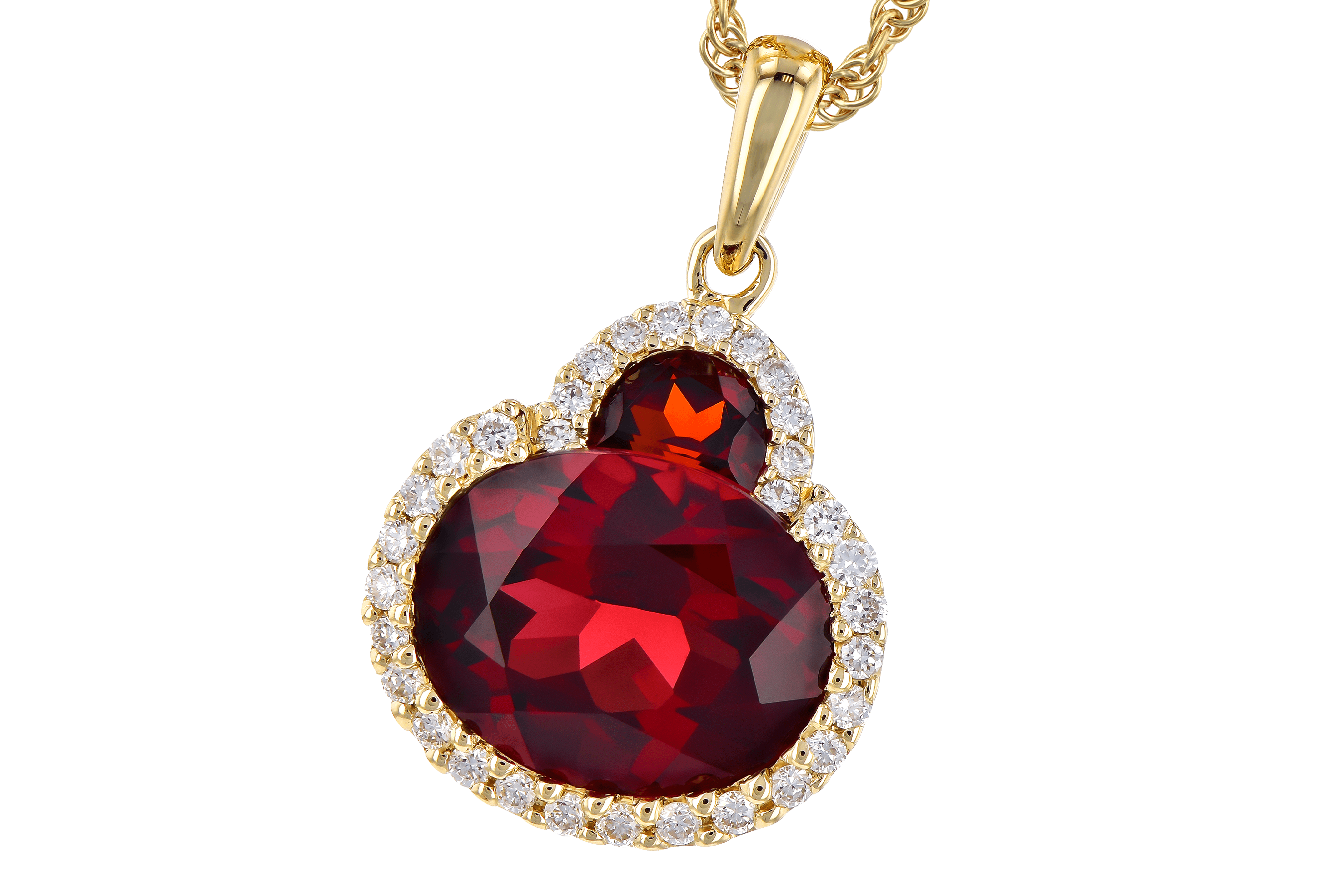 H282-07988: NECK 3.02 TW GARNET 3.16 TGW