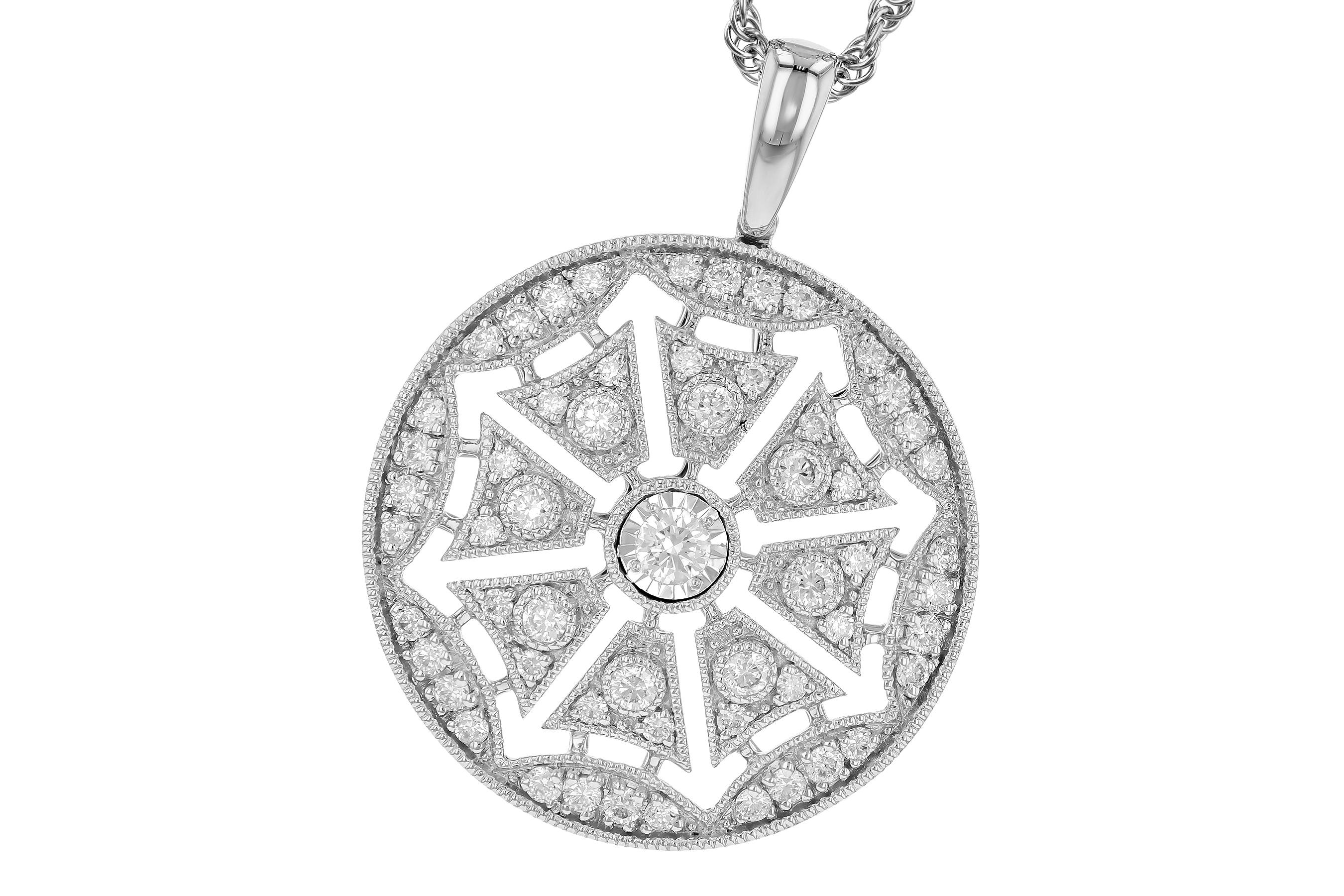 H282-91606: NECKLACE .38 TW
