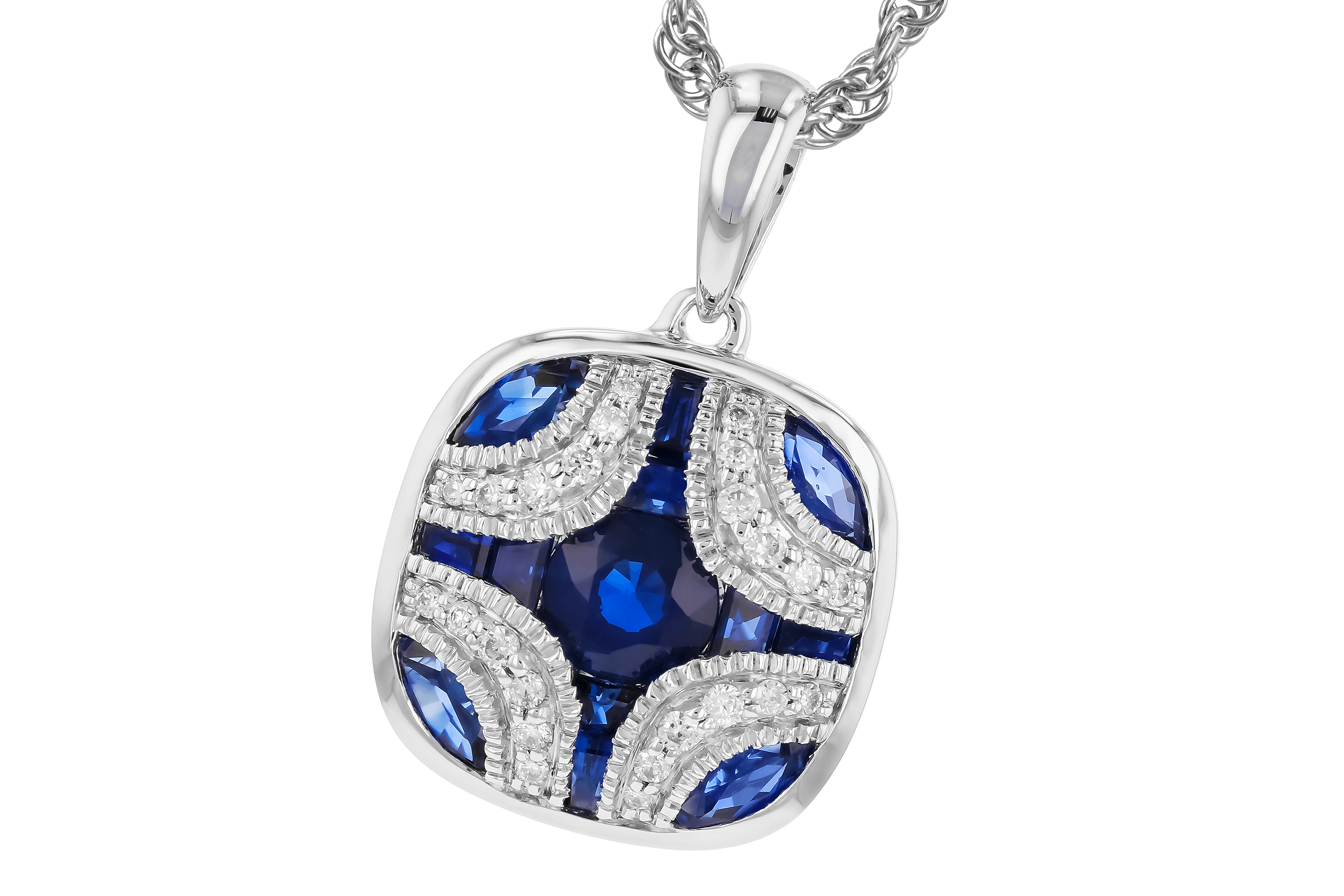 H282-93388: NECK .90 TW SAPP .97 TGW