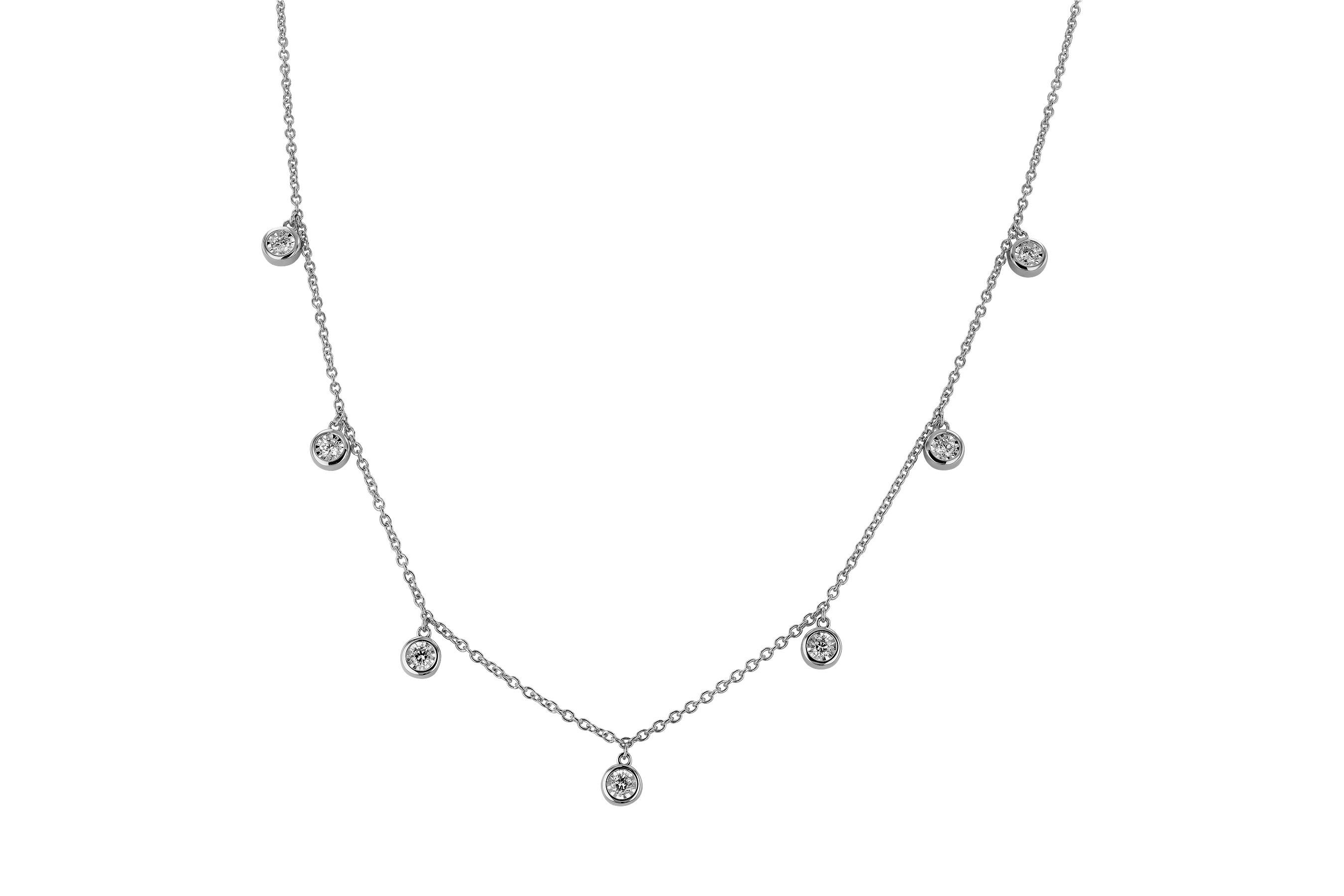 H282-98861: NECKLACE .32 TW (18")