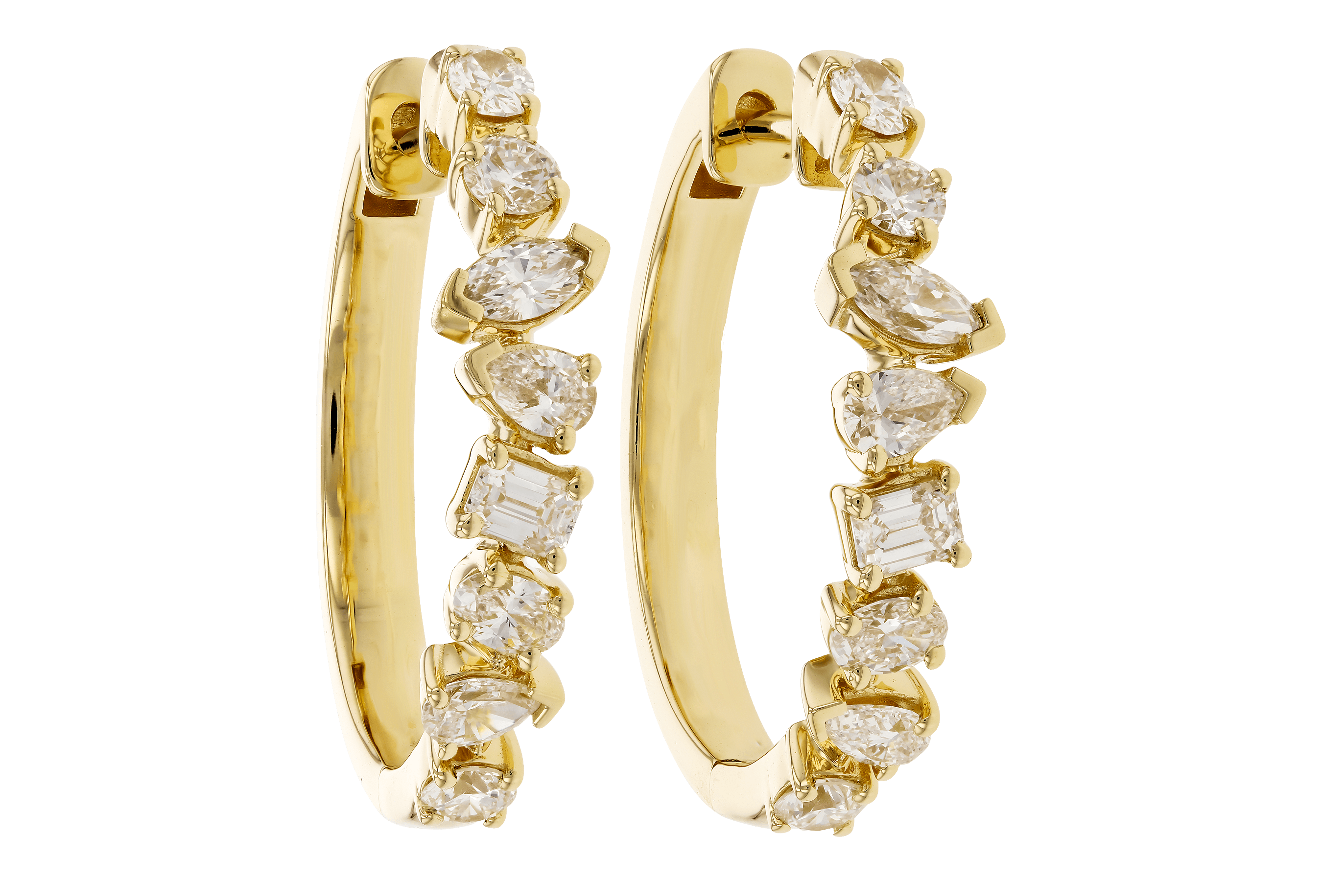 H282-99733: EARRINGS 1.15 TW FANCY CUT DIAS