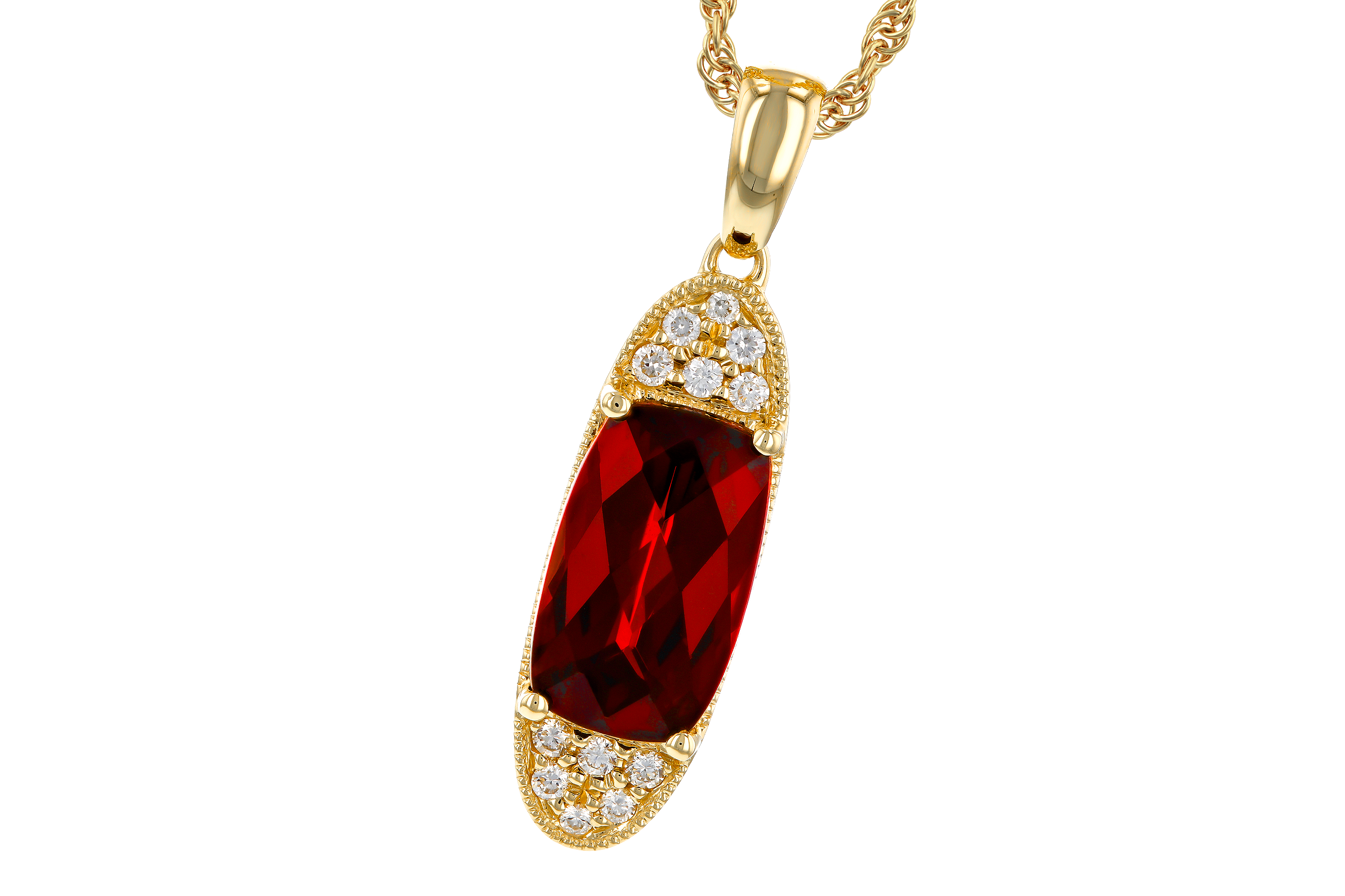 H283-88833: NECK 2.45 GARNET 2.55 TGW