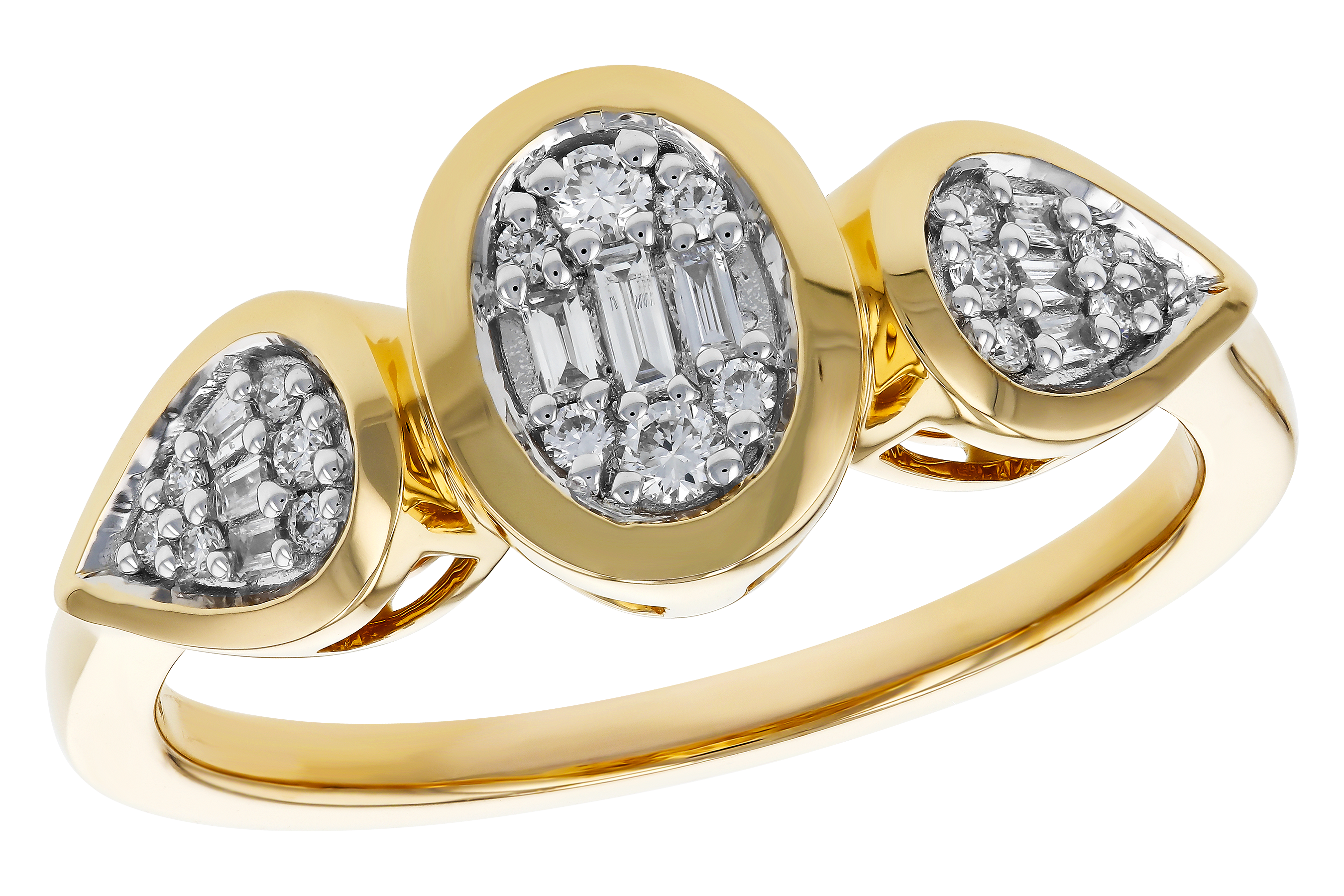 H283-90706: LDS DIA RG .07 TW BAGUETTE .17 TW