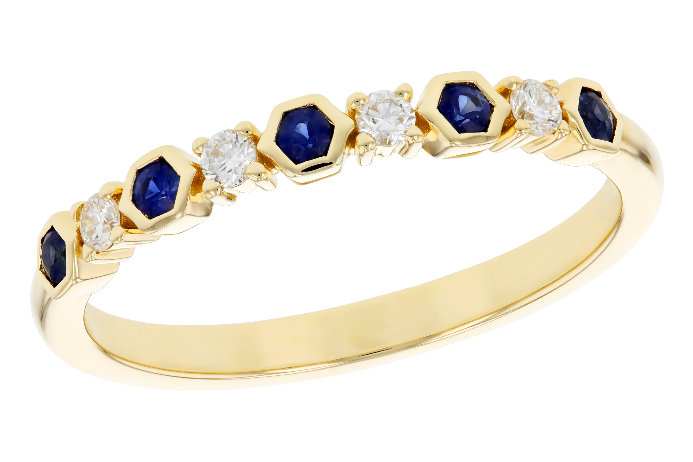 H284-76133: LDS WED RG .14 TW SAPPHIRE .24 TGW