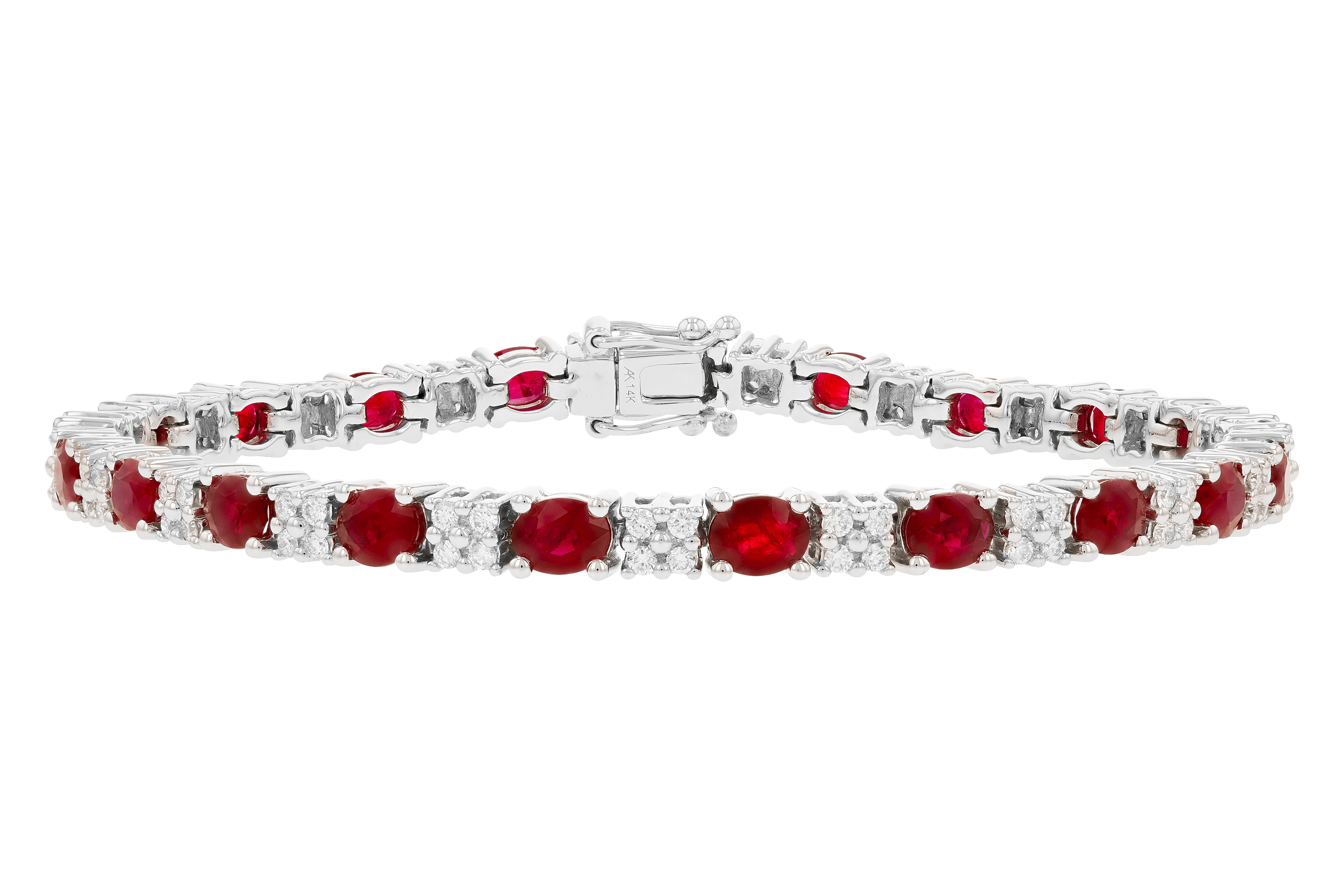 K009-28879: BRACELET 7.10 RUBY 7.92 TGW