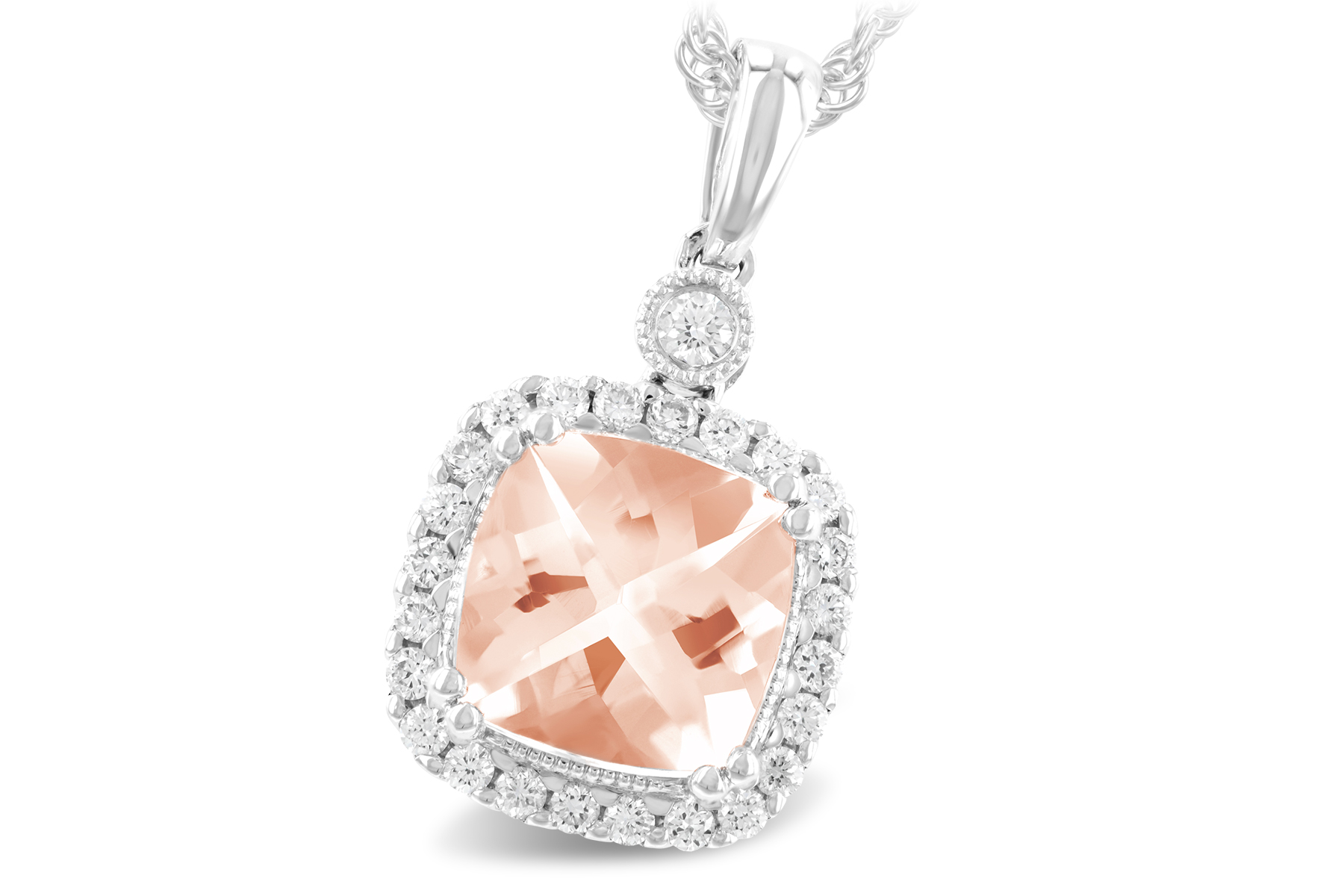 K195-66142: NECK 1.09 MORGANITE 1.26 TGW (7MM MORG)