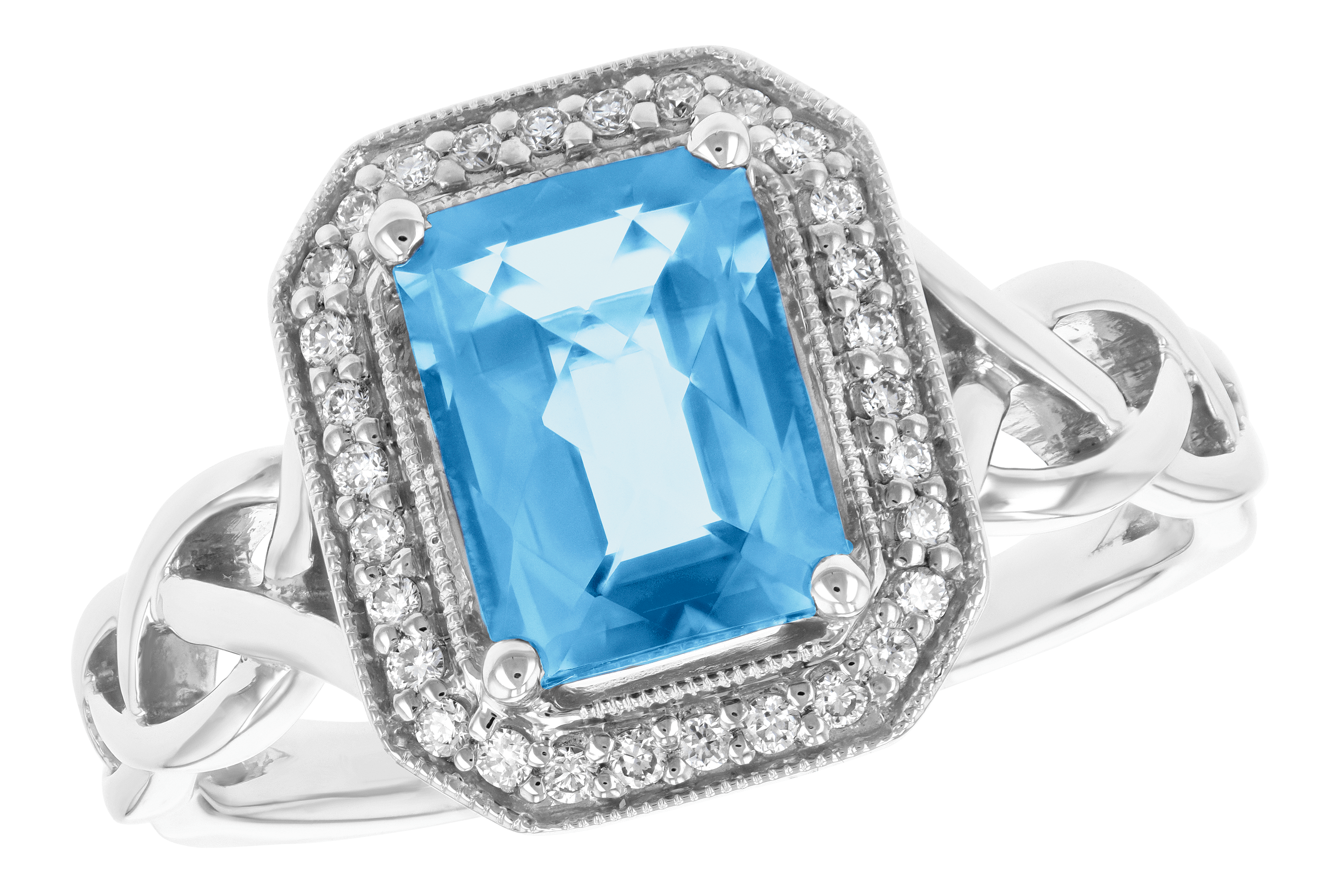 K196-57924: LDS RG 1.77 BLUE TOPAZ 1.88 TGW