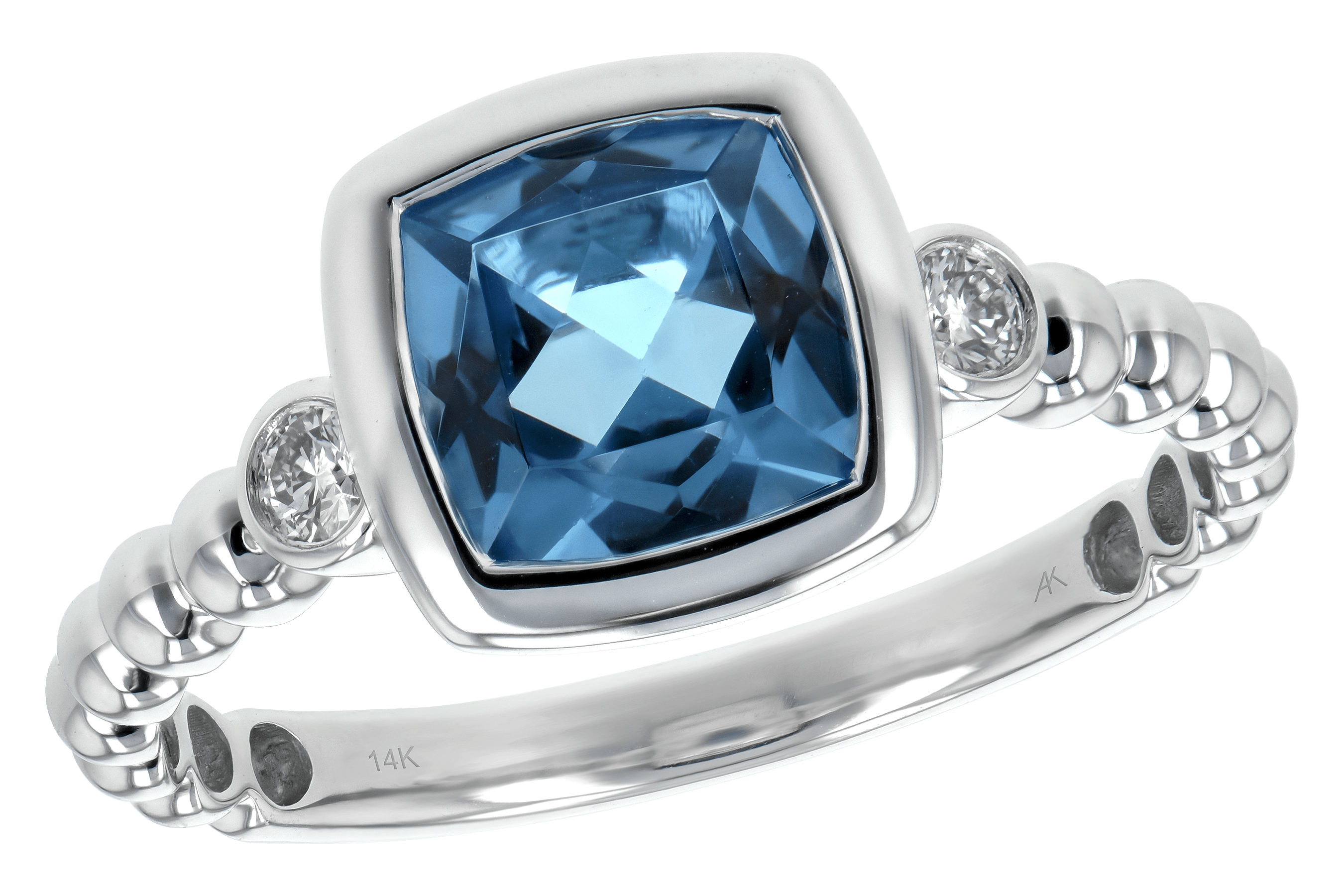 K198-38879: LDS RG 1.57 BLUE TOPAZ 1.65 TGW