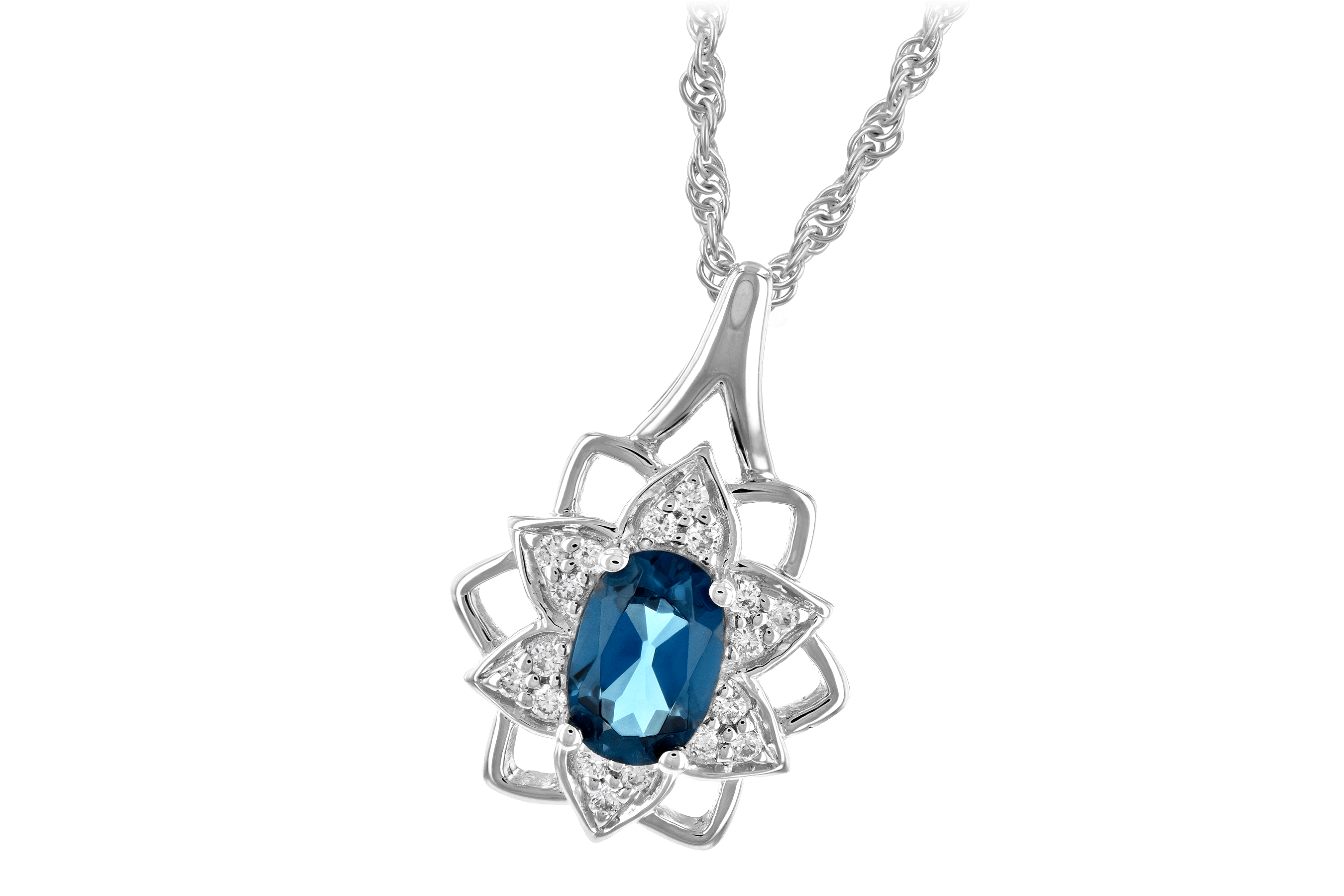 K198-43379: NECK .47 BLUE TOPAZ .56 TGW